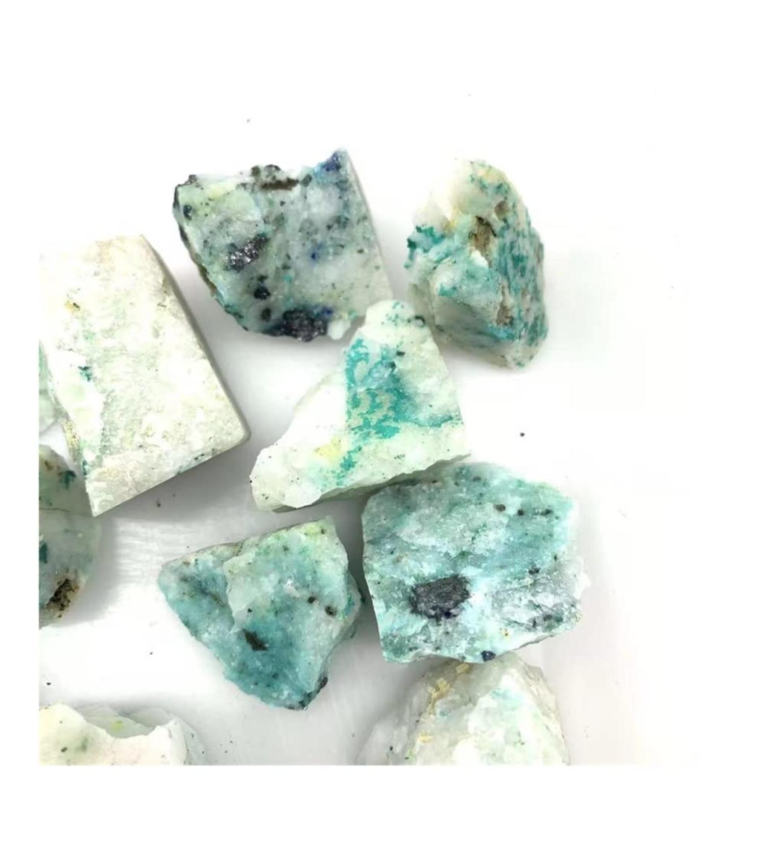 Natural Crystals and Stones 200g Natural Phoenix Crystal Raw Rock Green Gemstone Gravel Stone for Home Decoration for Decoration Obelisk - Buy Online on GoSupps.com