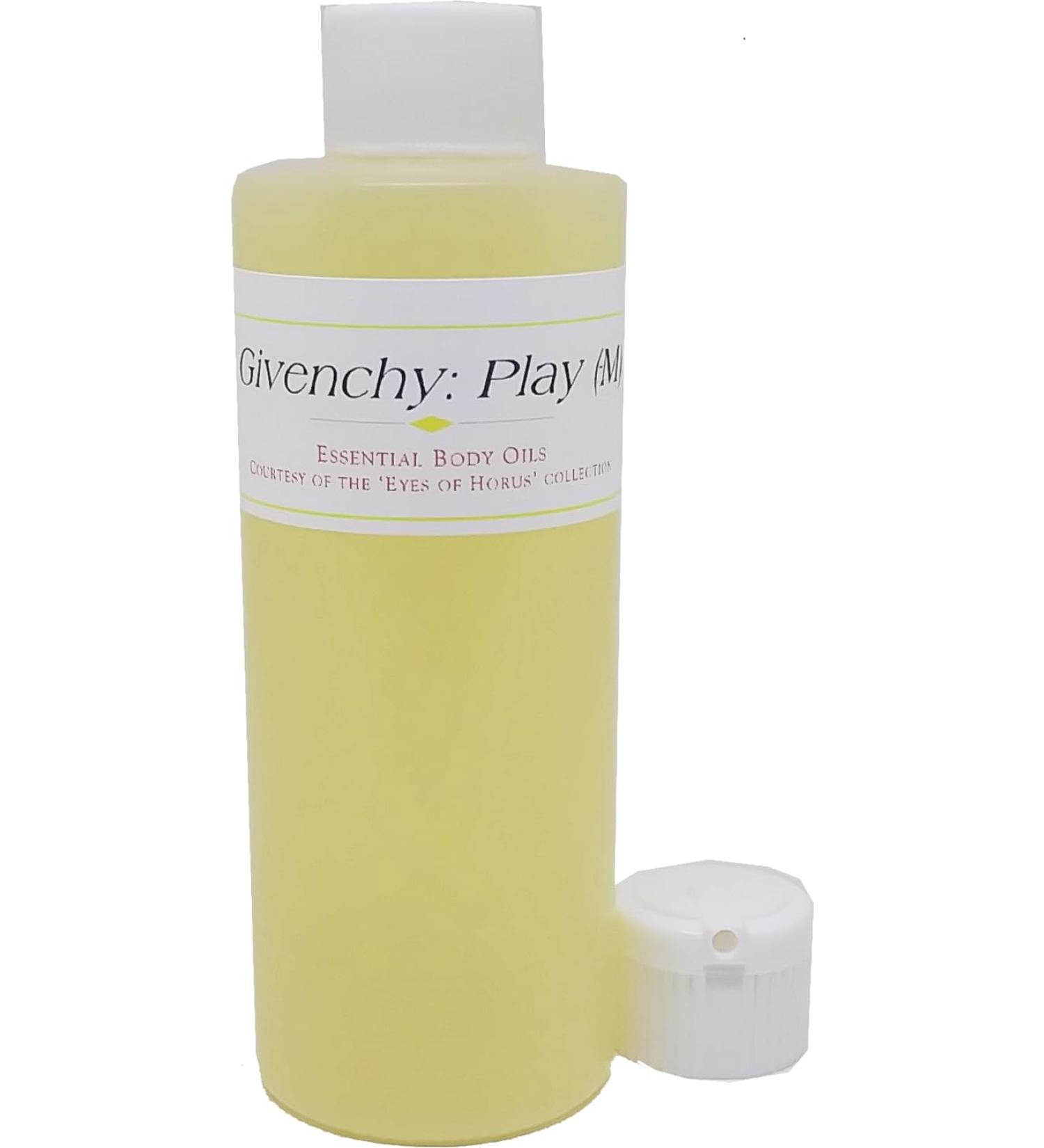 Gevinchi: Play - Type For Men Scented Body Oil Fragrance Flip Cap - Light Gold - 4 oz. - ID#23929 4 Fl Oz (Pack of 1)