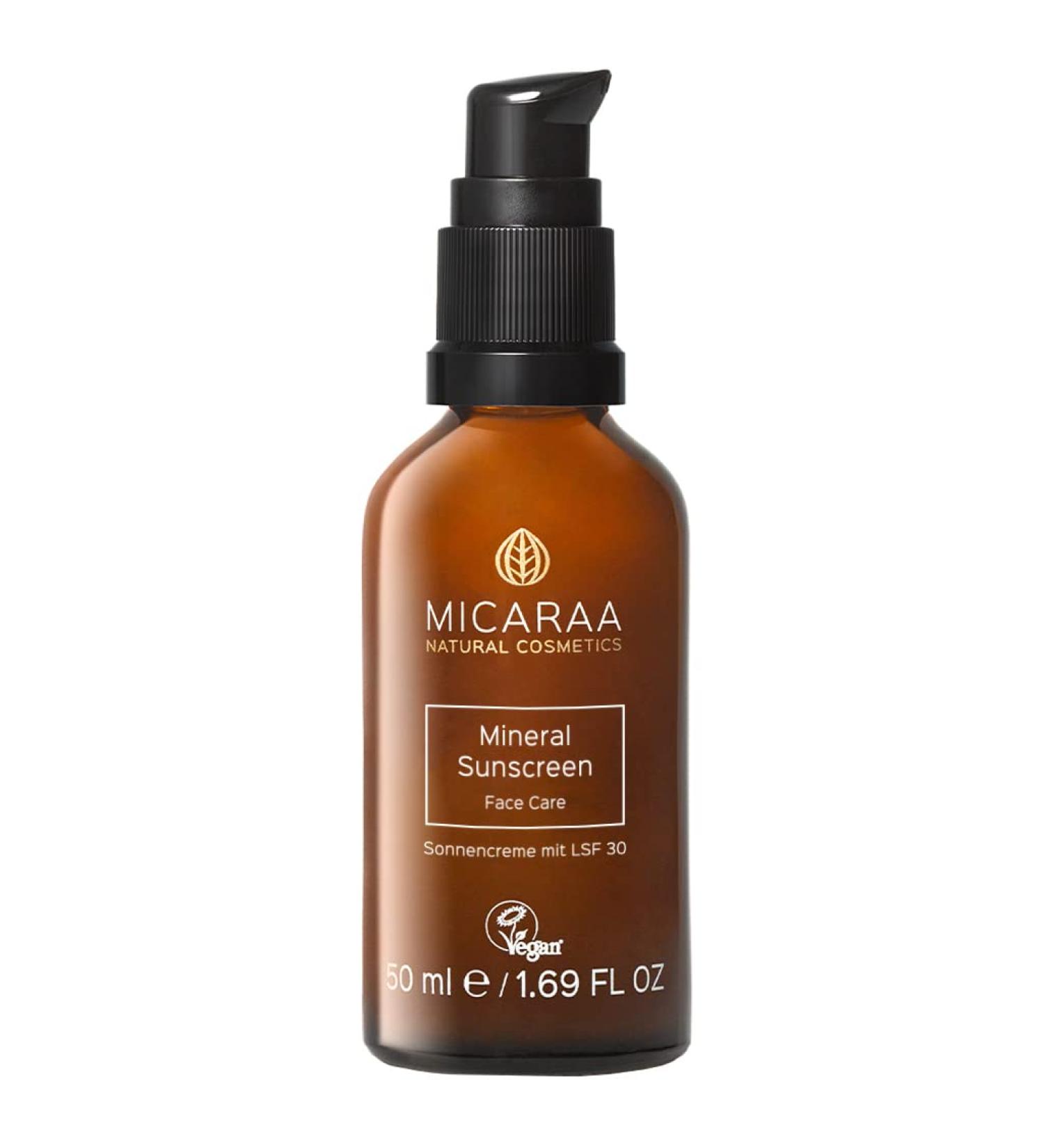 Micaraa Mineral Sunscreen Face SPF 30 - Organic Wheat-Free with Aloe Vera & Zinc | Natural German Cosmetics - Buy Online on GoSupps.com