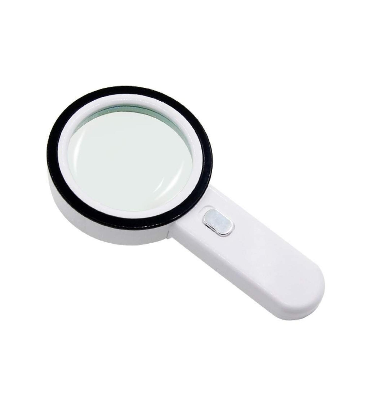 Magnifier Extra Large with 12 LED Handheld Magnifying Glass and Light 30X Jumbo Size Illuminated Magnifier Large 100mm Distortion-Free Illuminated Magnifier with Glass Lens Compatible with - Buy Online on GoSupps.com