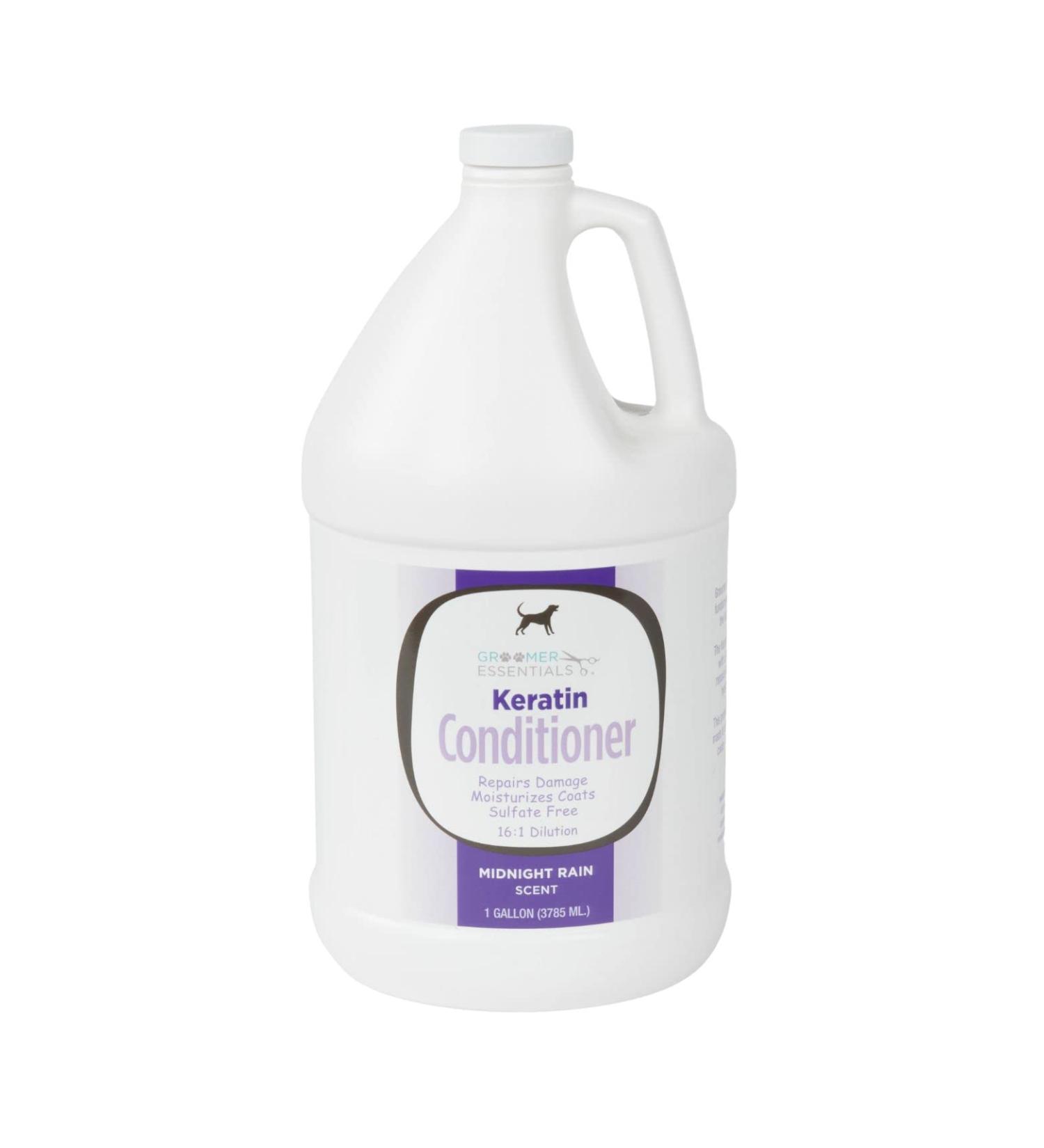 Buy 1 Gallon Keratin Conditioner - Midnight Rain Fragrance | Repair Damaged Coats with Hydrolyzed Protein | 16:1 Dilution - International Shipping Available - Buy Online on GoSupps.com