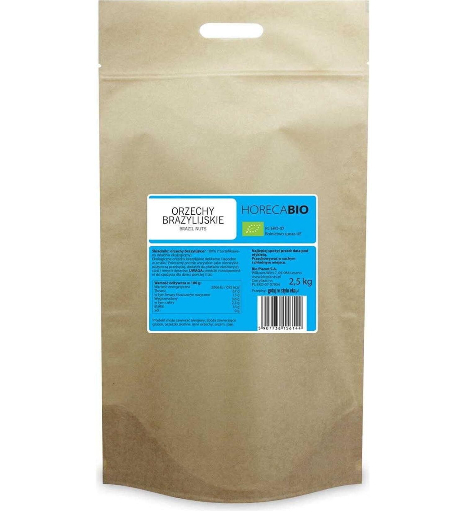 ORGANIC BRAZIL NUTS 2.5 kg - HORECA
