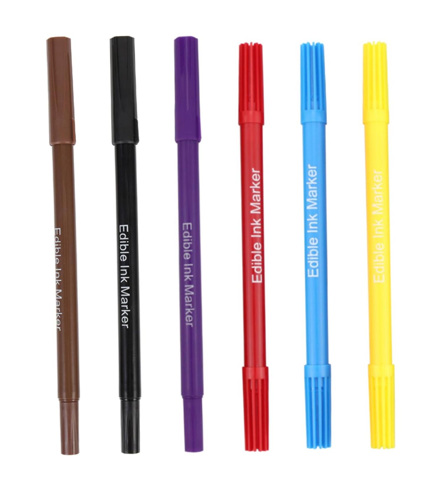 OKUMEYR 6pcs Decor Cake Boxes Biscuits Edible Pigment Pens Multi-use Edible Pens Food Pens Plastic - Buy Online on GoSupps.com