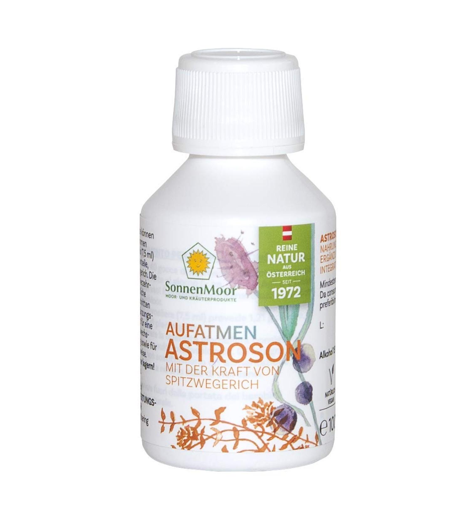 Sonnenmoor Astroson Drops 100ml - Liquid Herb Drops for Neck & Throat Relief - Enjoy Pleasant & Harmonizing Feeling - Buy Online on GoSupps.com