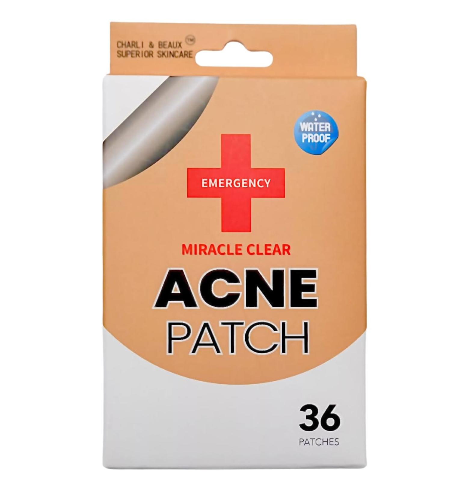 Charli & Beaux Emergency Acne Patches - Fast Effective Spot Treatment for Clear Skin - Buy Online on GoSupps.com