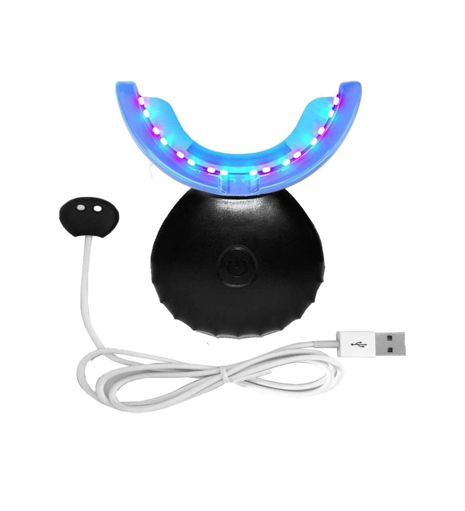Teeth Whitening Kit - 32 LED Acceleration Lights - Quick Stain Removal - USB Port - International Shipping - Buy Online on GoSupps.com