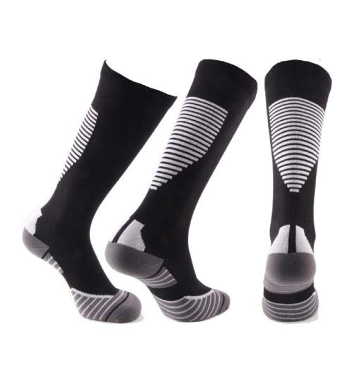 ZLYJ 3 Pairs Compression Socks for Men & Women - 20-30mmHg Knee High Sports Stockings - XL Gray for Running & Support - Buy Online on GoSupps.com
