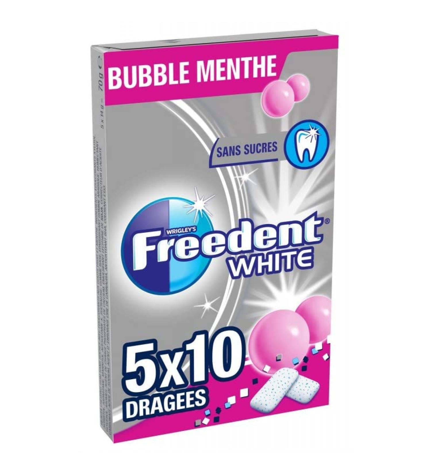 Freedent Bubble-Mint Sugar Free Chewing Gum 5 x 10 70 g Pack of 4 Sold as a Pack - Buy Online on GoSupps.com