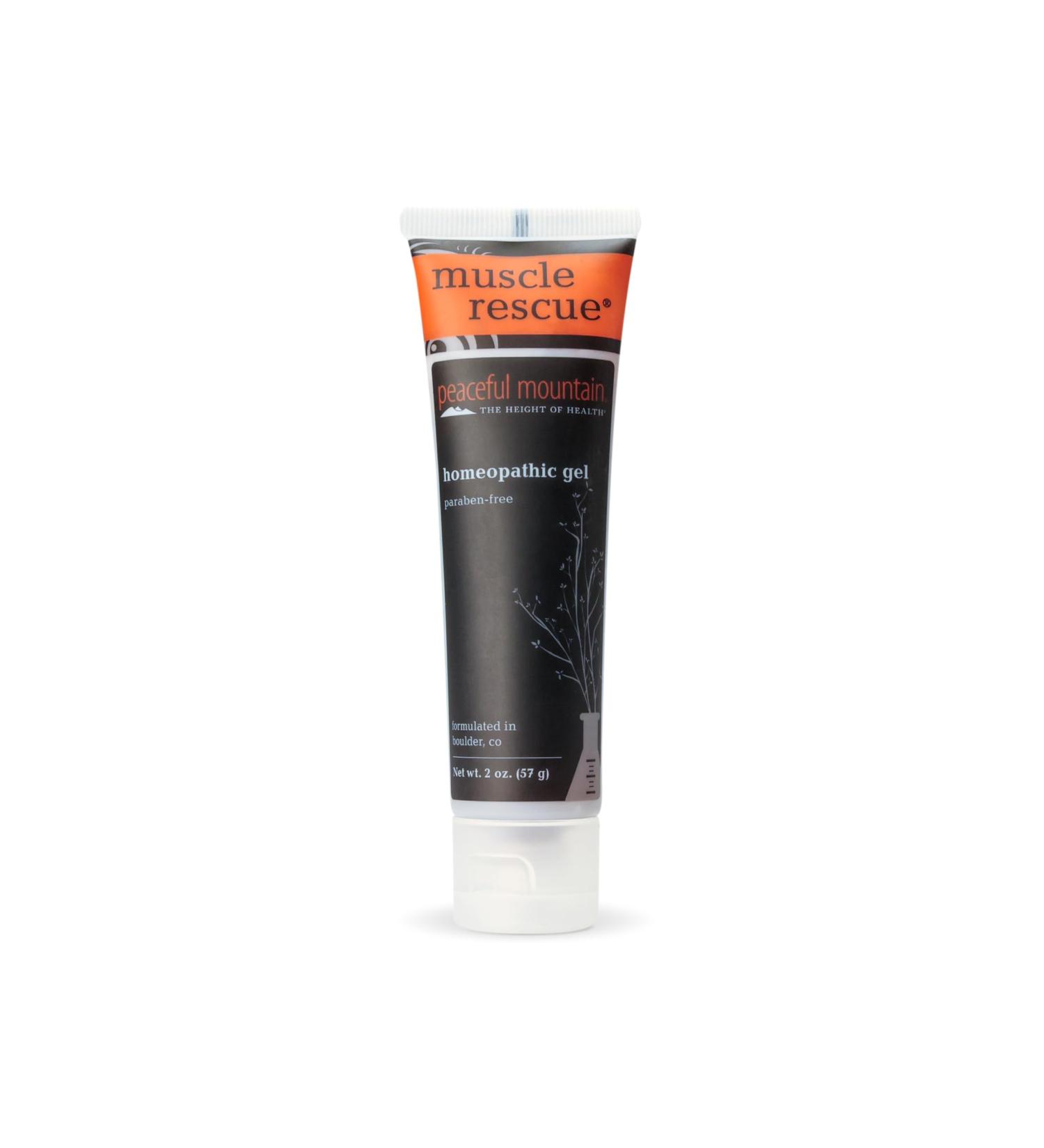 Buy Peaceful Mountain Muscle Rescue Gel - Homeopathic Pain Relief with Arnica & Comfrey - 2oz | Fast International Shipping - Buy Online on GoSupps.com