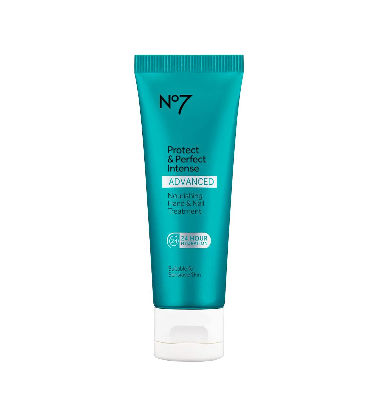 No7 Protect & Perfect Intense Advanced Nourishing Hand and Nail Cream - Anti Aging Hand Cream with Vitamin B5 - 75 ml - Buy Online on GoSupps.com