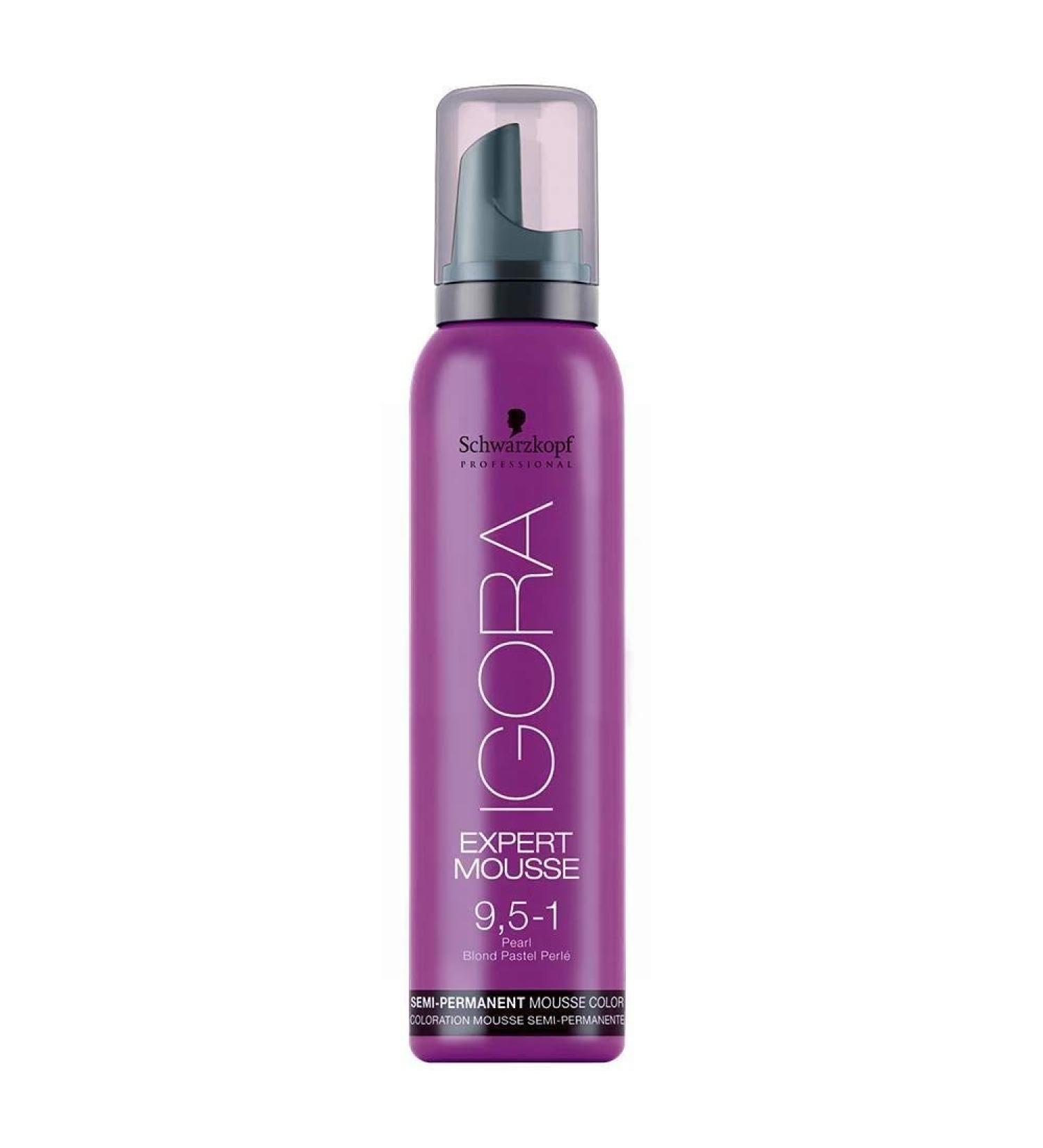 Schwarzkopf Professional Igora Expert Mousse  9.5-1  Pearl  Semi-permanent  3.2 Ounce 9.5-1  Pearl  Semi-permanent 3.2 Ounce (Pack of 1)