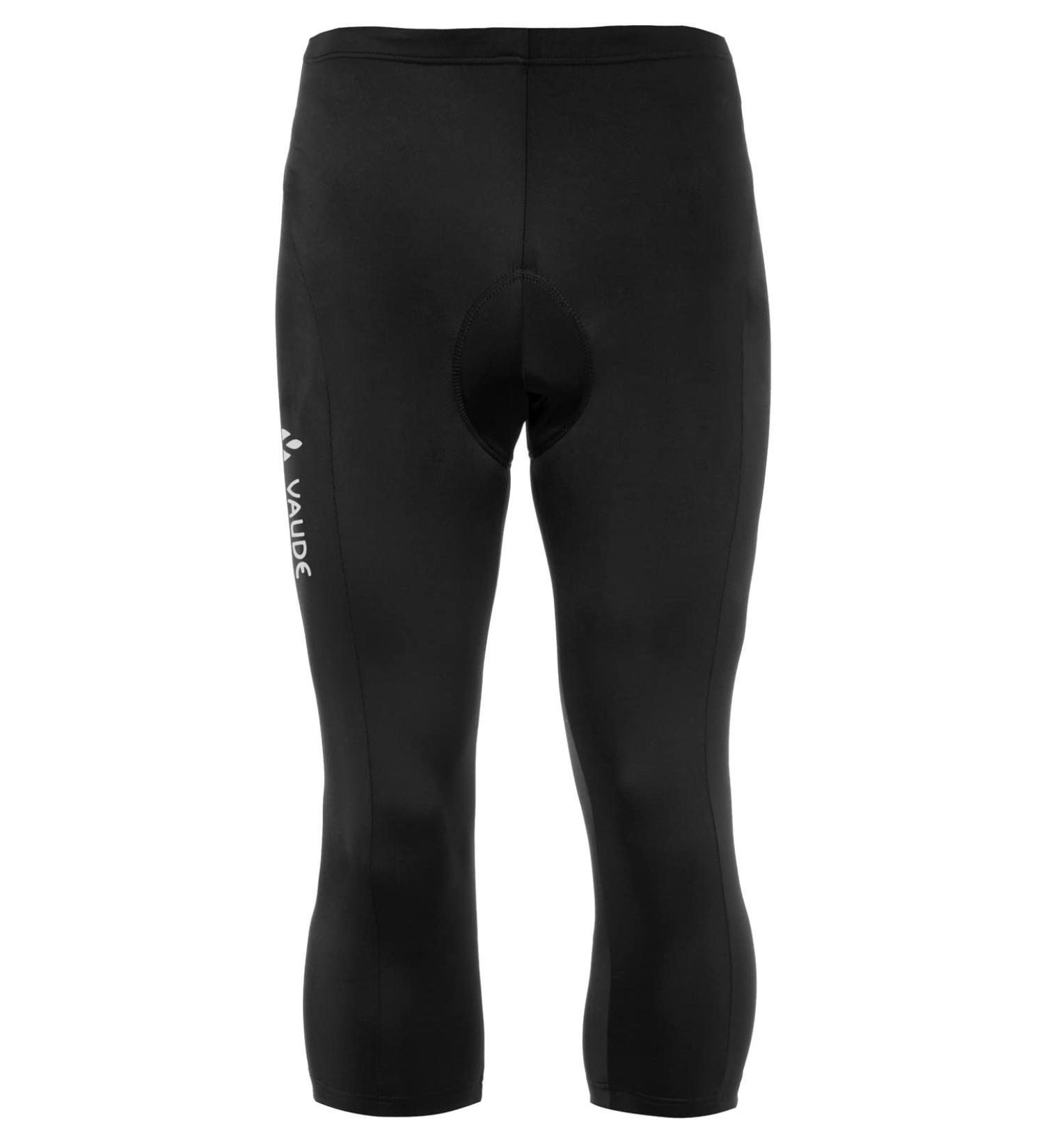 VAUDE Men's Active 3/4 Cycling Pants - Padded Black Uni for Optimal Comfort & Performance International Shipping Available - Buy Online on GoSupps.com
