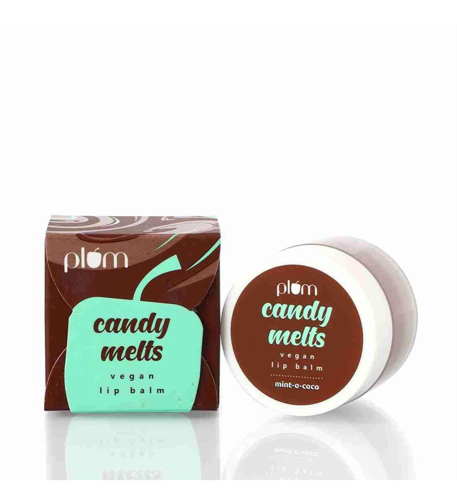 Plum Mint-o-Coco Lip Balm - Vegan UV Protection Carrot Seed Oil & Shea Butter for Dry Lips - 100% Cruelty Free 0.42 Oz - Buy Online on GoSupps.com