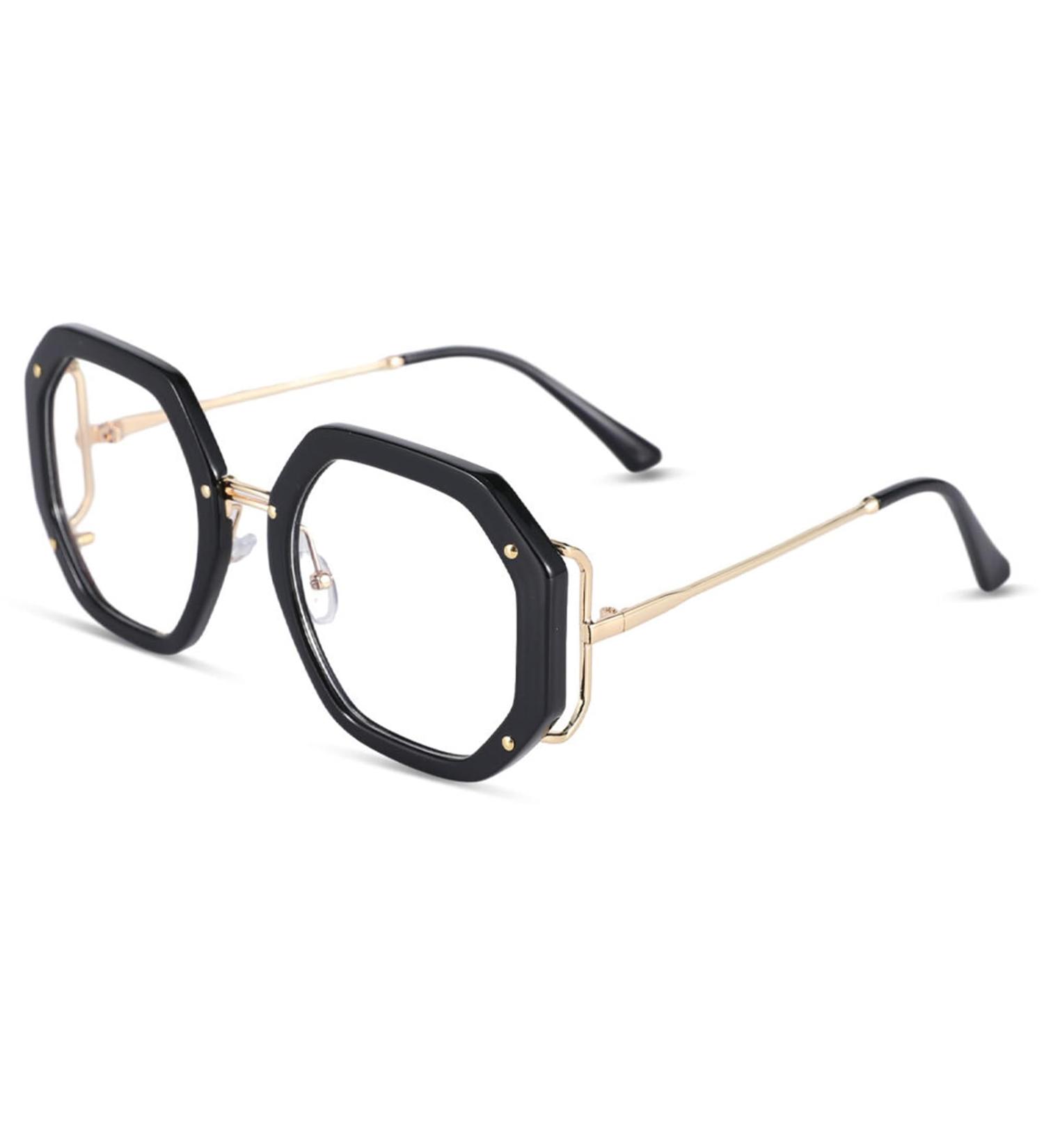 Aoolia Women s Vintage Geometric Reading Glasses - TR+Metal Frame Blue Light Protection Full Frame - 1 Diopter for Men & Women - Buy Online on GoSupps.com