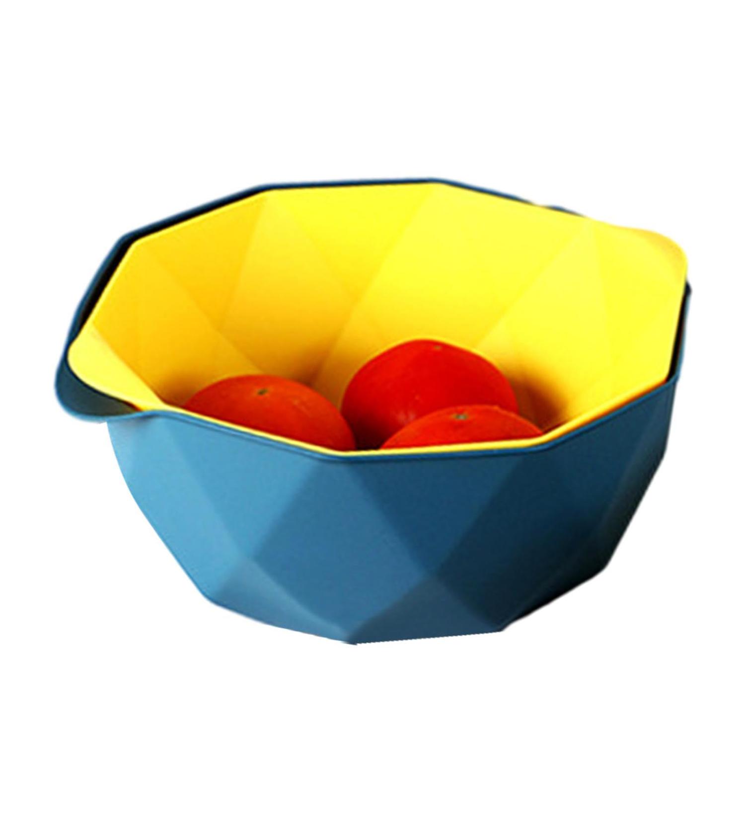 Vegetable Washing | 2 in 1 Colanders for Food Fruit and Vegetables - Washing Fruit and Vegetables Food Quality Drain Filter 2 in 1 Colander Fulenyi - Buy Online on GoSupps.com