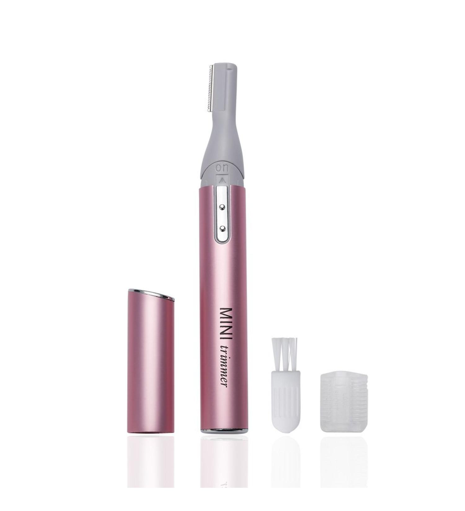 Tongtletech Rotatable Electric Lady Eyebrow Shaper & Trimmer - Portable Hair Remover in Pink | Bikini, Underarm, Leg & Body Precision Shaver - Buy Online on GoSupps.com