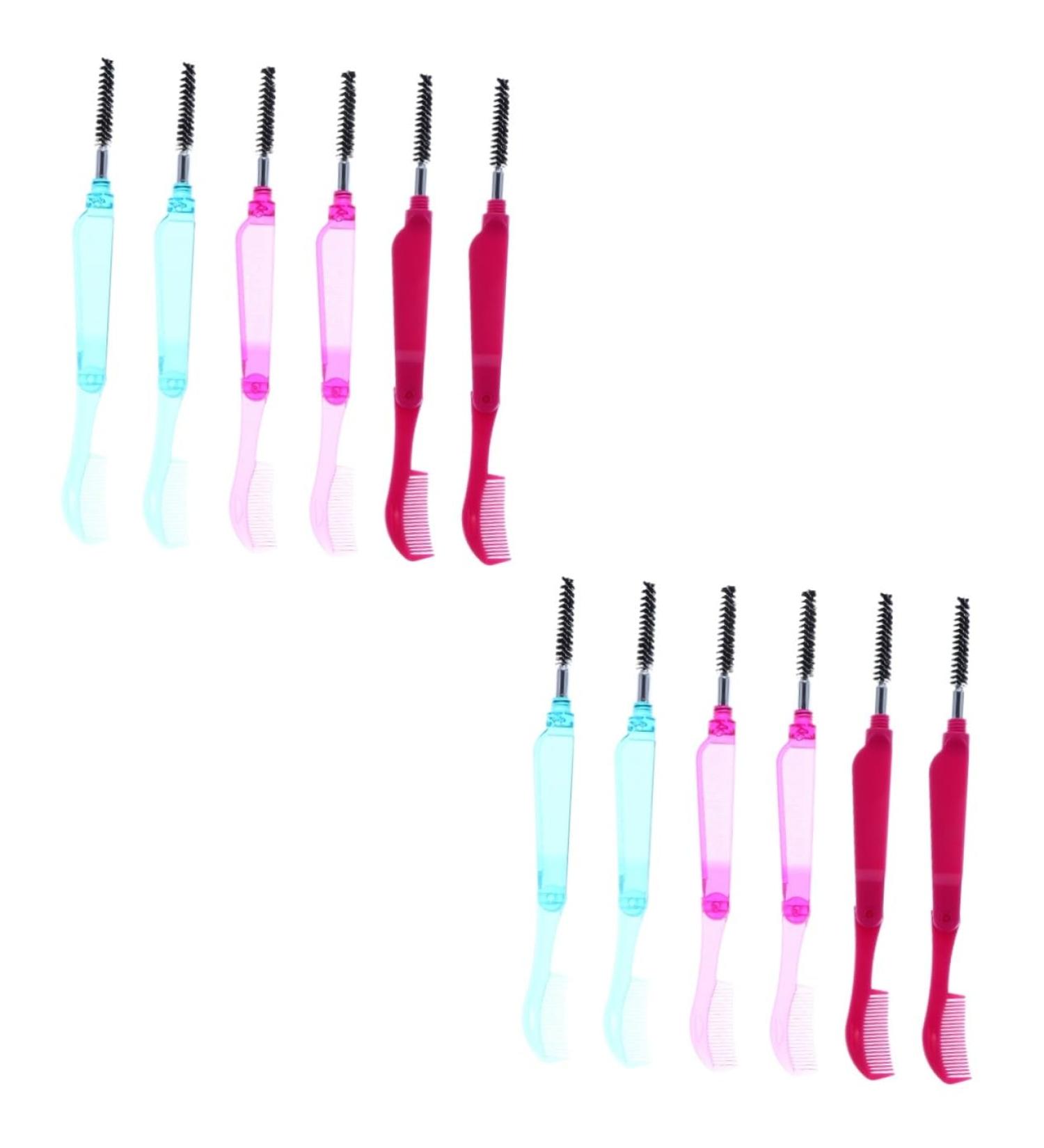 Buy Ipetboom 12 Pcs Collapsible Eyelash Comb Set - Eyebrow Shaper & Lash Separator Tools for Perfect Makeup - International Shipping Available - Buy Online on GoSupps.com