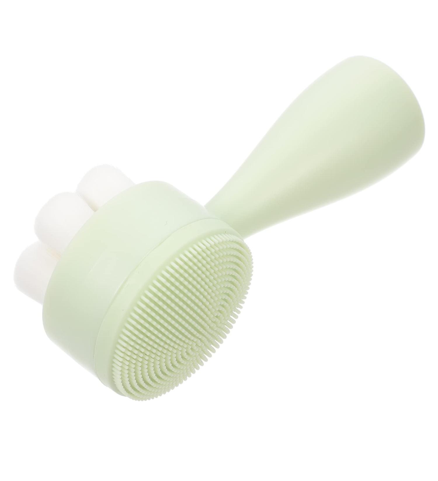 Healeved Face Brush Face Exfoliator Facial Brush Tool Facial Cleansing Tool Manual Facial Brush Pore Deep Cleansing Brush Skin Care Brush Face Washing Cleaner Facial Cleansing Brush 12.5X5X5CM Green - Buy Online on GoSupps.com