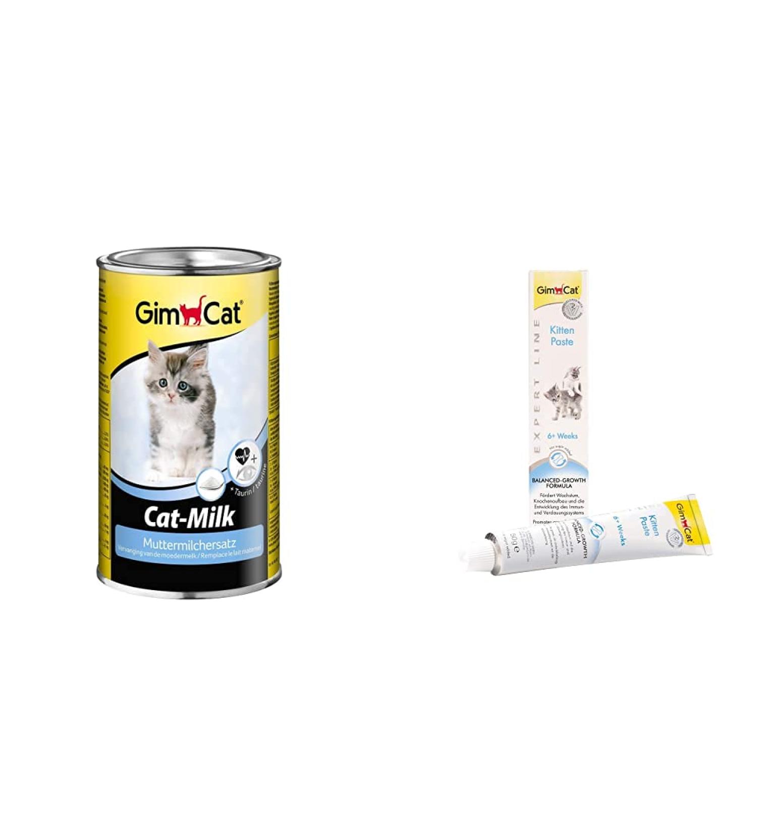 Gimcat Cat Milk & Kitten Paste - Vitamin-Rich Breast Milk Substitute with Taurine & Calcium - International Shipping Available - Buy Online on GoSupps.com