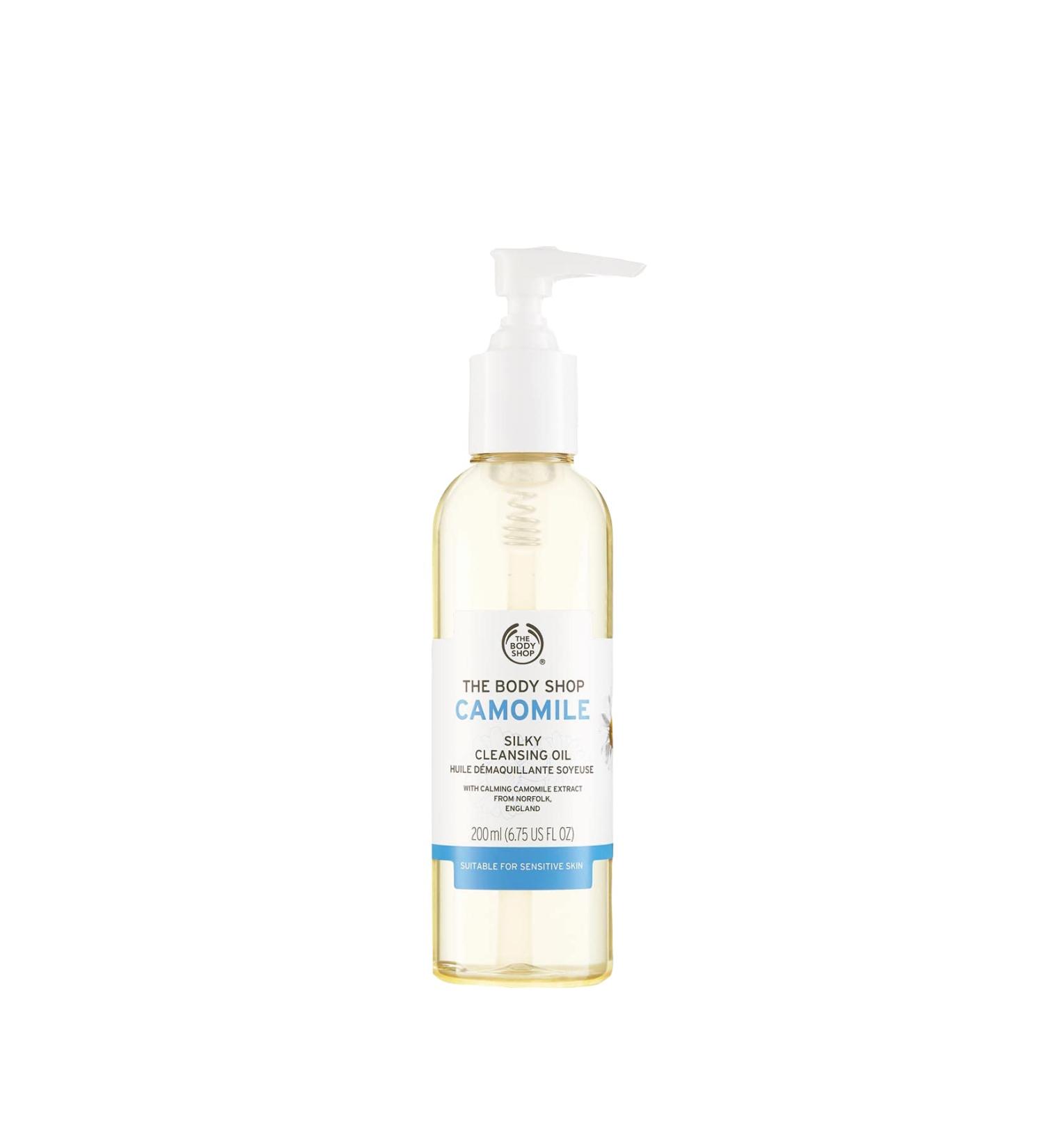 The Body Shop Camomile Silky Cleansing Oil 200ml - Gentle Makeup Remover - Buy Online on GoSupps.com