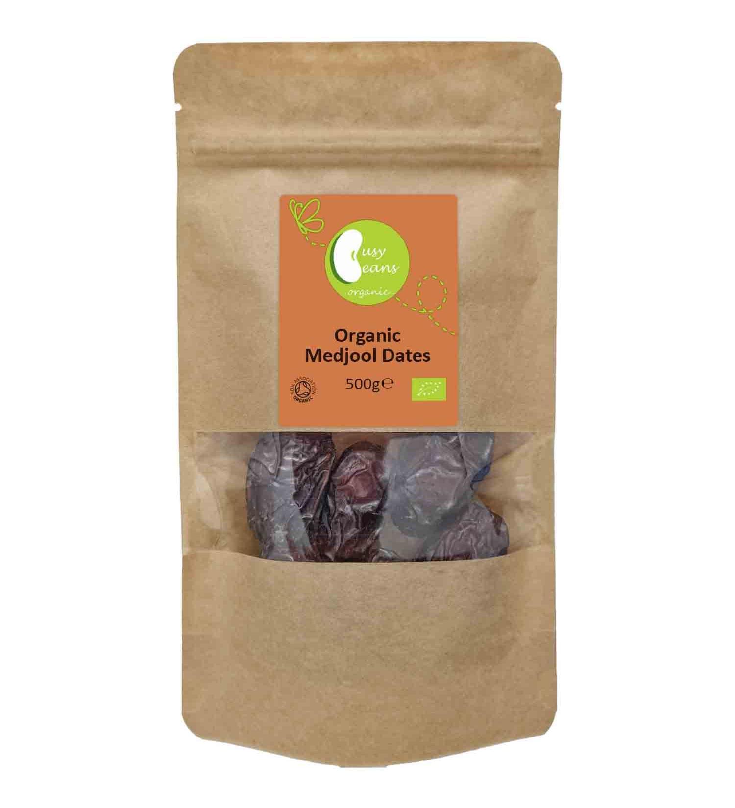 Organic Medjool Dates - Certified Organic - by Busy Beans Organic (500g) - Buy Online on GoSupps.com