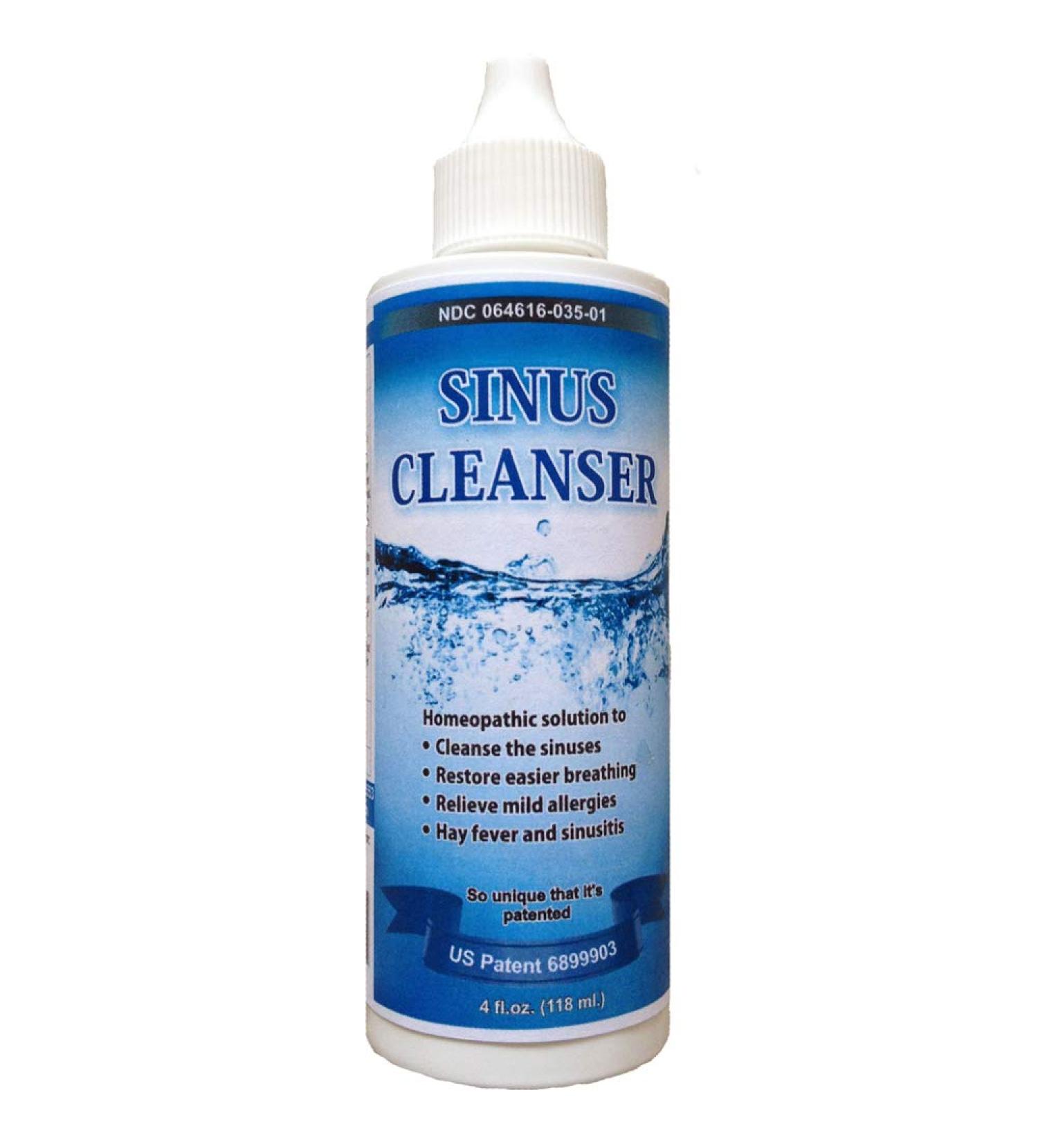 Sinus Cleanser - Natural Nasal Cleaner for Allergy Relief and Congestion - 4 fl.oz - Buy Online on GoSupps.com
