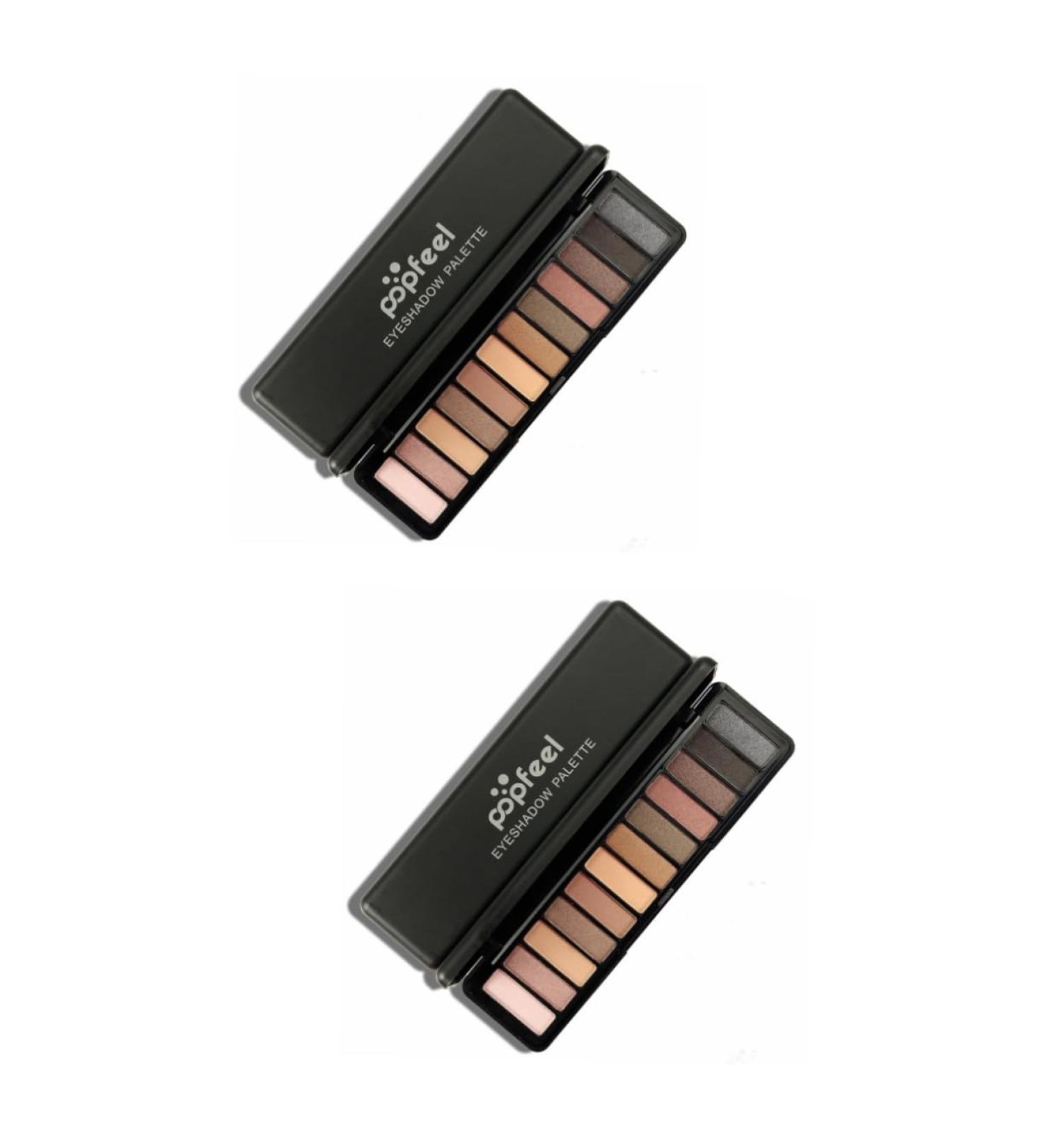 PLAFOPE 2pcs 12 Eyeshadow Pallet Eye Shadow Palettes Makeup Palette Eyeshadow Powder - Buy Online on GoSupps.com