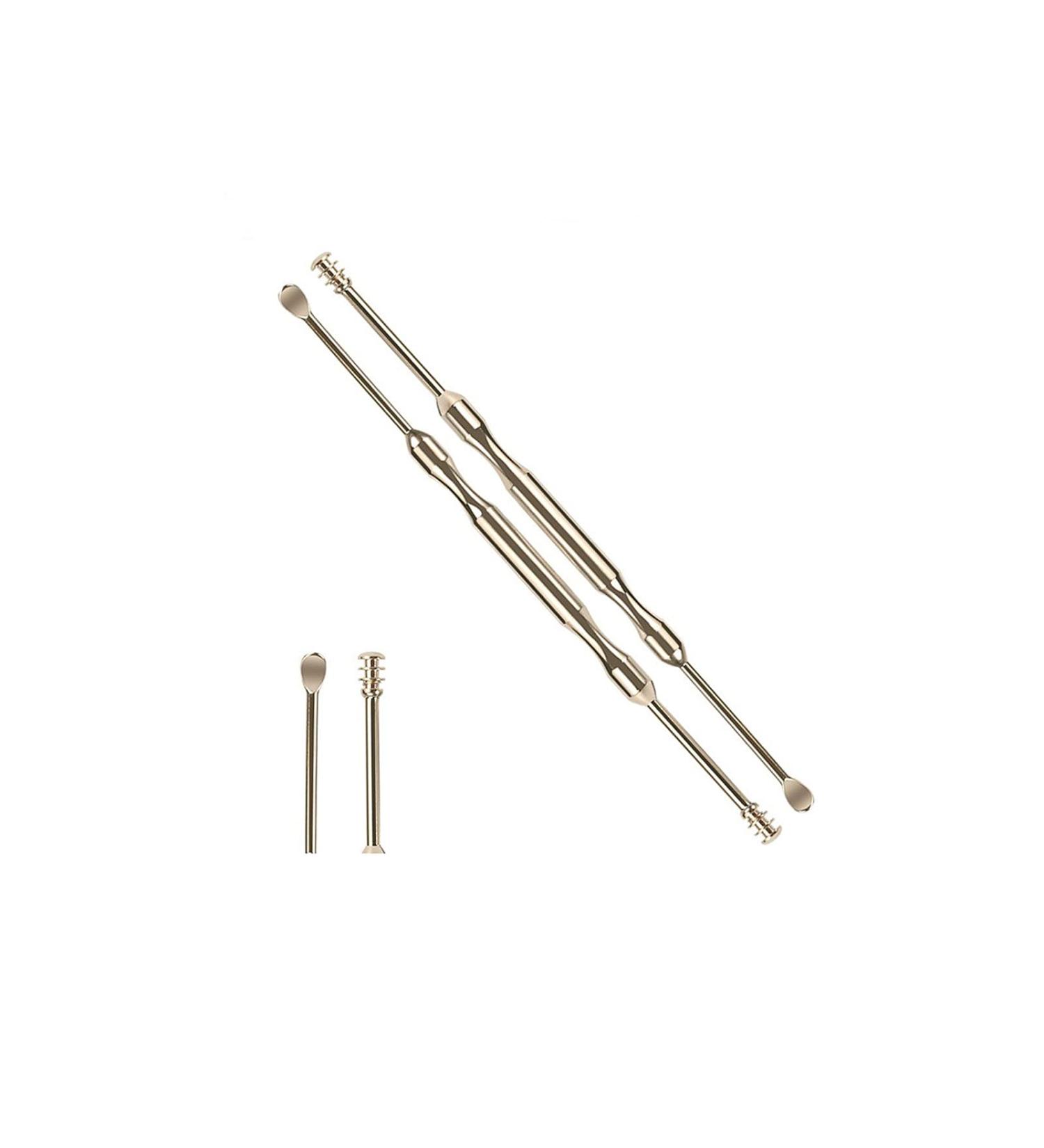 MENGKK Earwax Removal Ear Cleaner Portable Ear Wax Pick Double Headed Earwax Removal Tool Ears Dig Scoop 2 Pcs - Buy Online on GoSupps.com