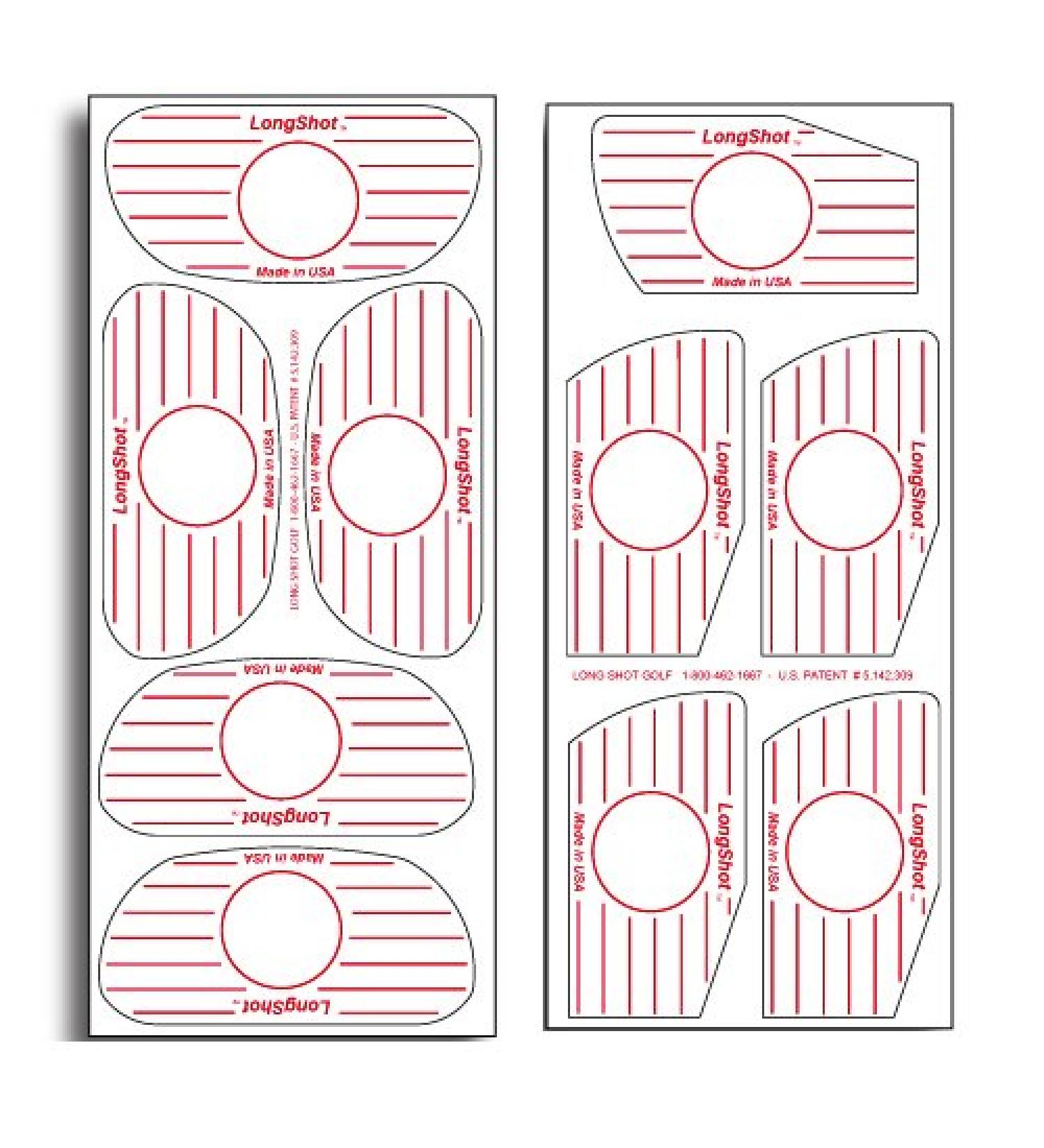 Impact Labels for Golf Clubs - 125 Woods & 125 Irons - 1 Pack - Buy Online on GoSupps.com