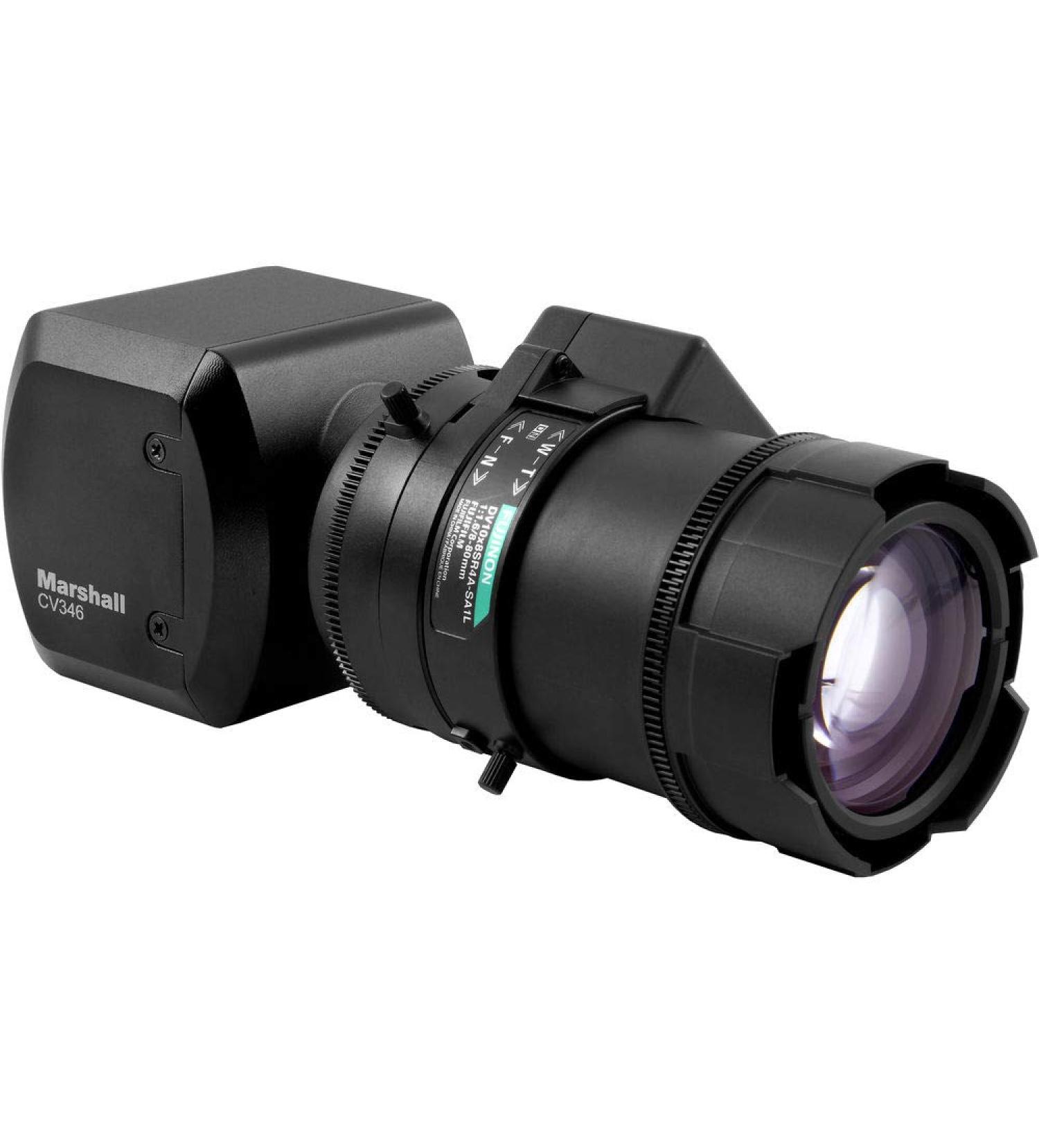Marshall CV346 Compact Full HD Camera | 1920x1080p at 60fps | CS/C Lens Mount | 3G/HD-SDI & HDMI Output - Buy Online on GoSupps.com