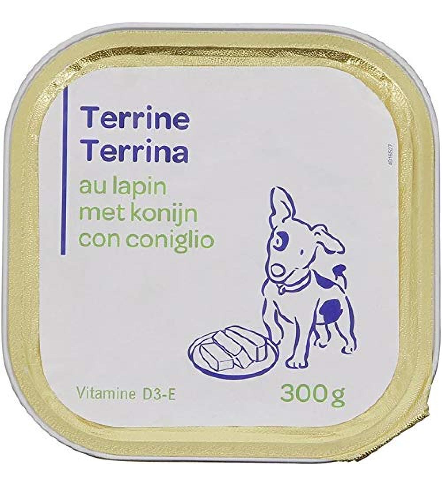 PP Blanc - Rabbit Terrine for Dogs 300G - Pack of 4 - Sold by Pack - Buy Online on GoSupps.com