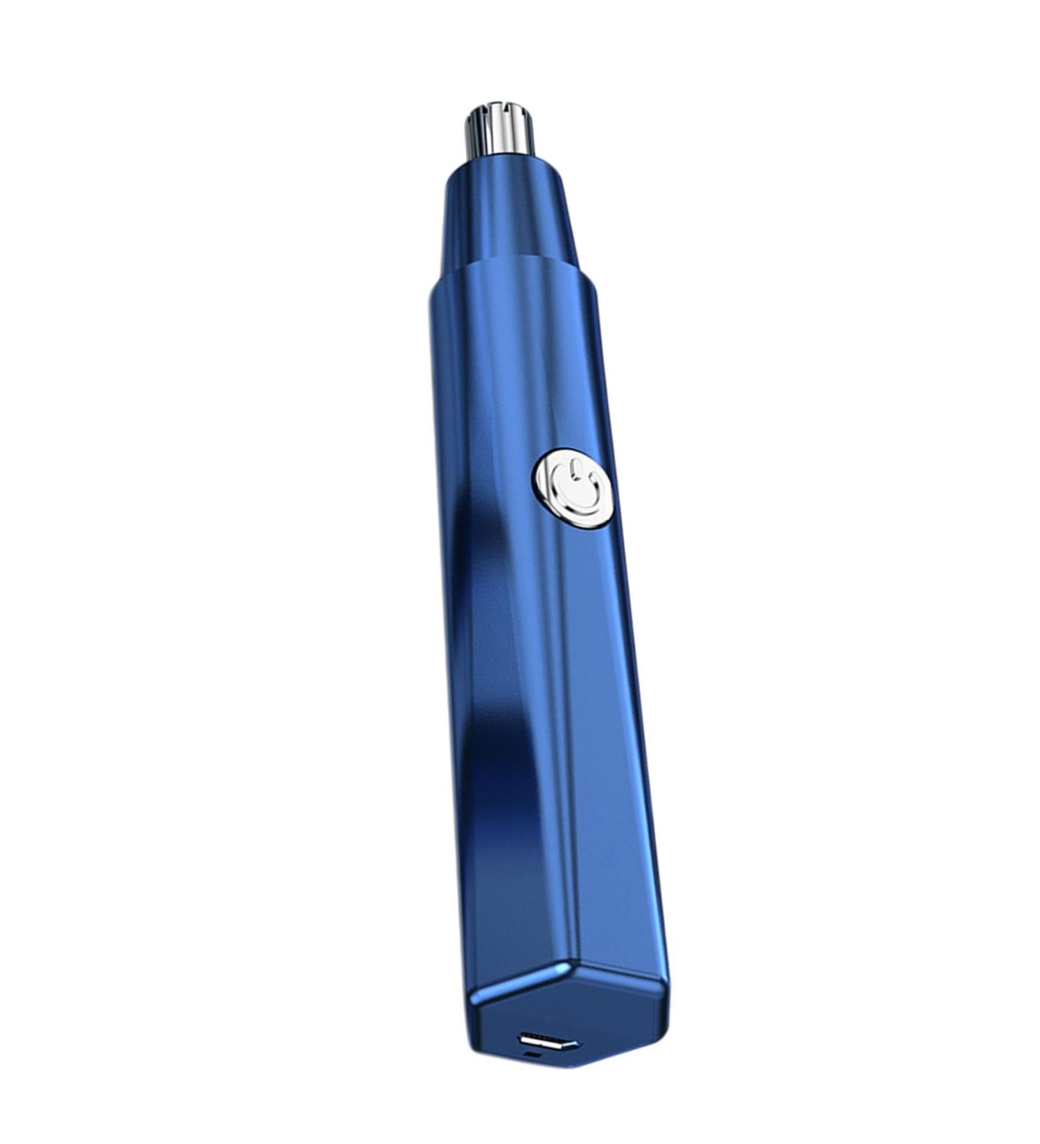 Nose Hair Trimmer - Washable & Smooth Cutting Eyebrow & Facial Hair Trimmer for Men & Women - Blue - International Shipping - Buy Online on GoSupps.com