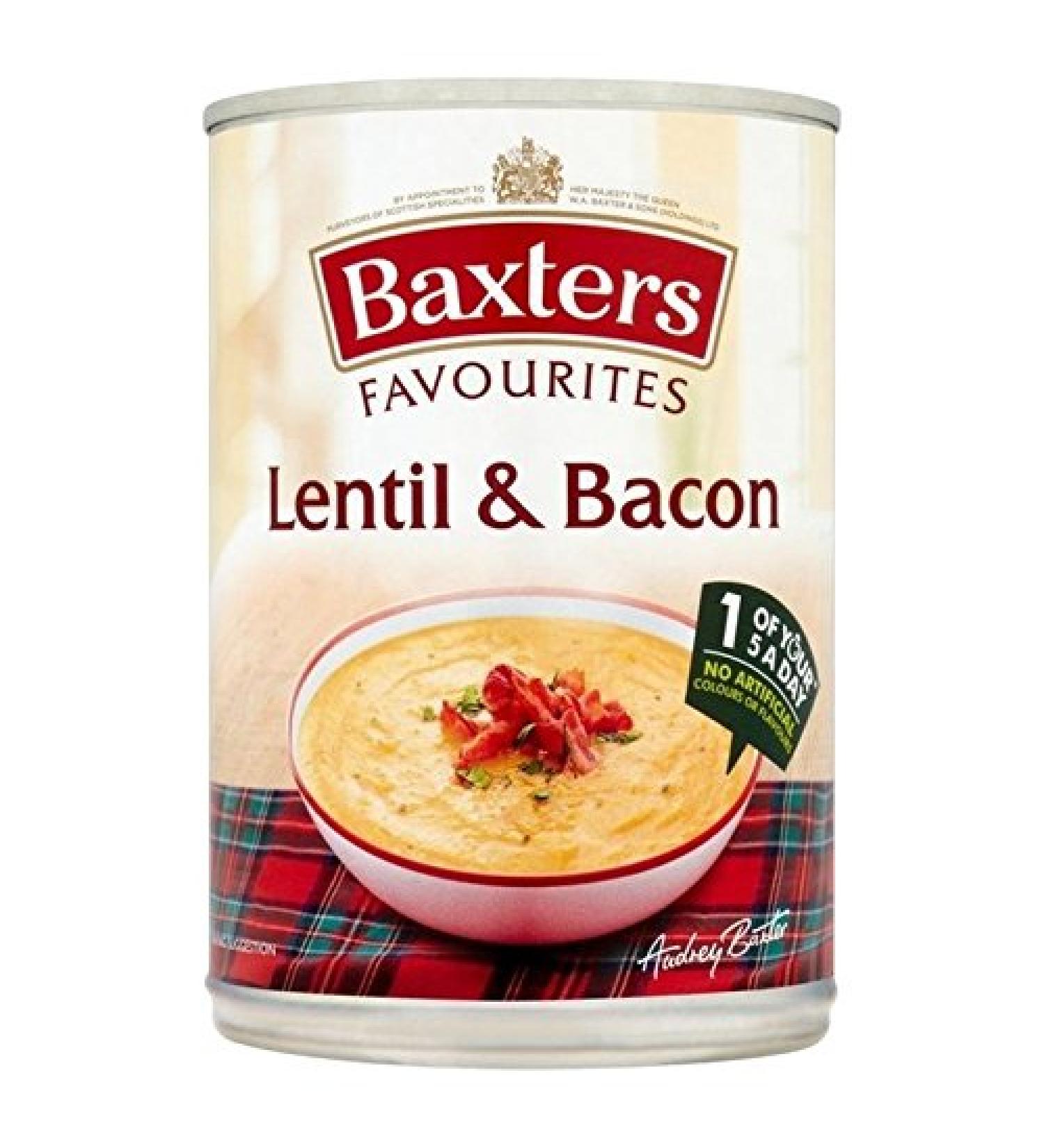 Baxters Favoriten Pack of 2 Lentils and Speck Soup 400g