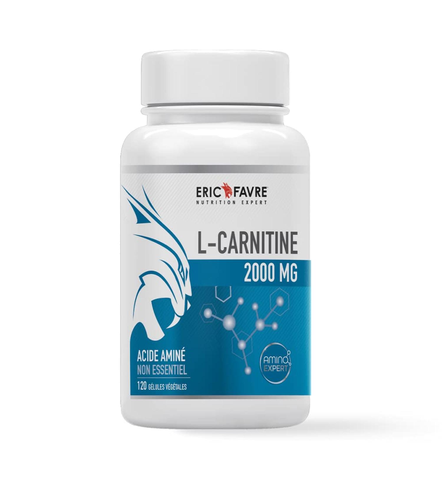 L-CARNITINE 2000mg - L Carnitine Semi-Essential Amino Acid Antioxidant Energy Aids in the burning of adipose tissue 120 capsules - Eric Favre - Buy Online on GoSupps.com