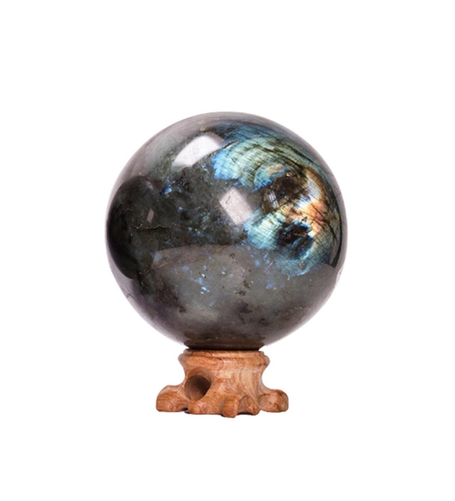 Natural Crystal Rough Natural Sphere Natural Flashy Labradorite Ball Sphere 1pc for for Decoration Gift Decoration feng Shui. (Color : 55-65mm) - Buy Online on GoSupps.com