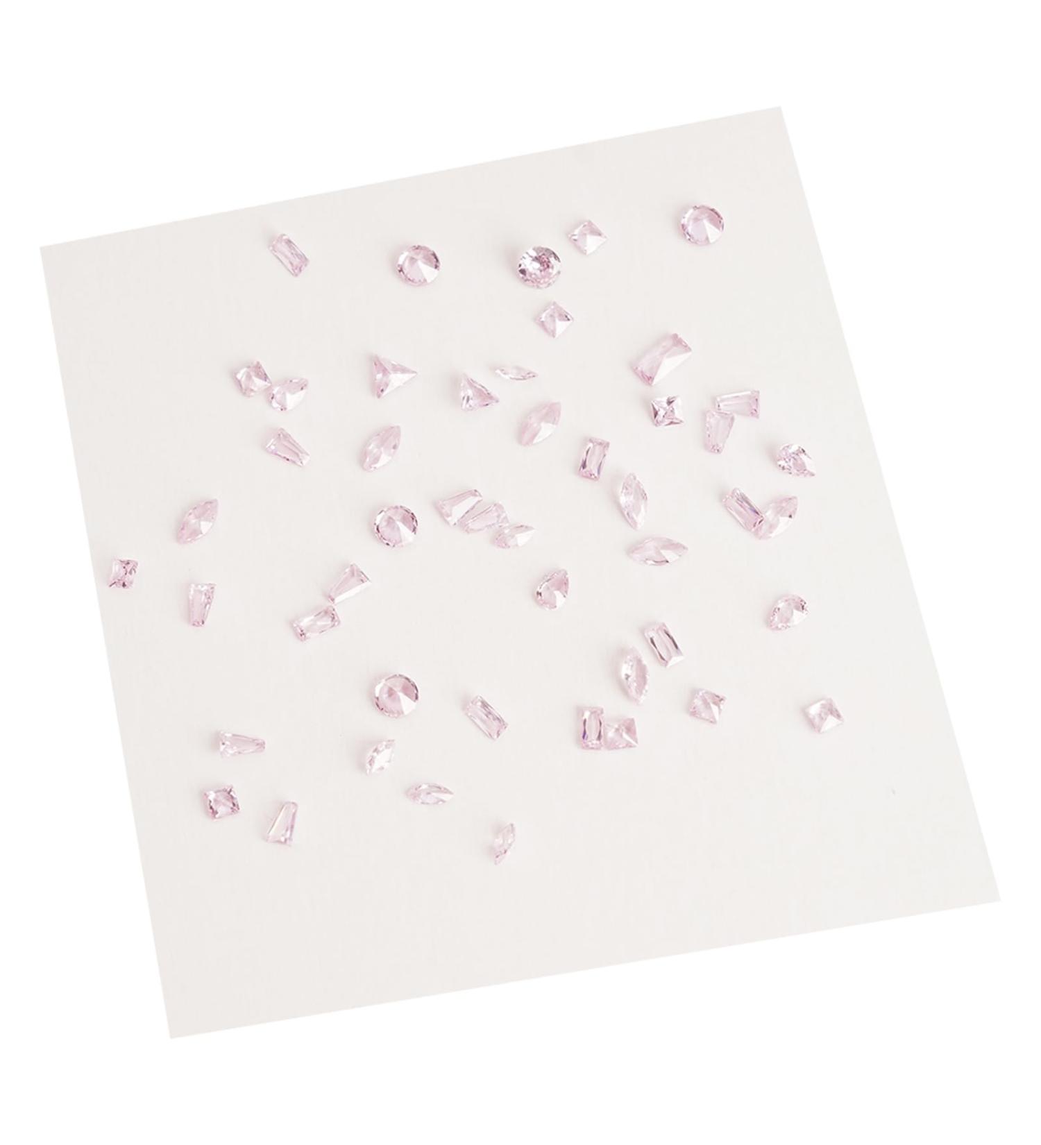50pcs 3D Nail Pointed Bottom Glass Rhinestones Nails Art For Projects And Clothing Embellishments Nail Embellishments Translucent powder - Buy Online on GoSupps.com