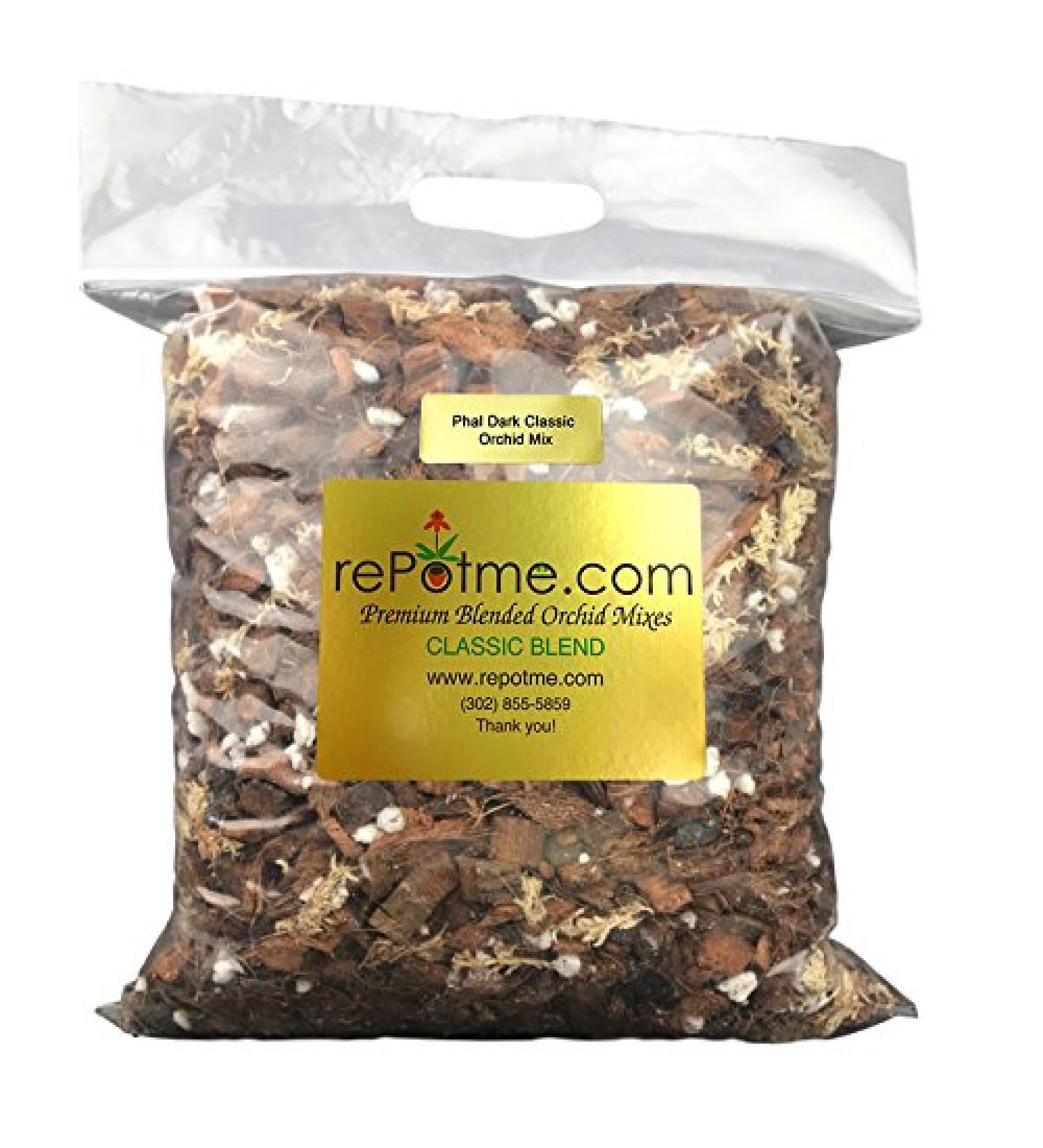rePotme Phalaenopsis Dark Classic Orchid Mix - Mini Bag (2 Quarts) - Buy Online on GoSupps.com