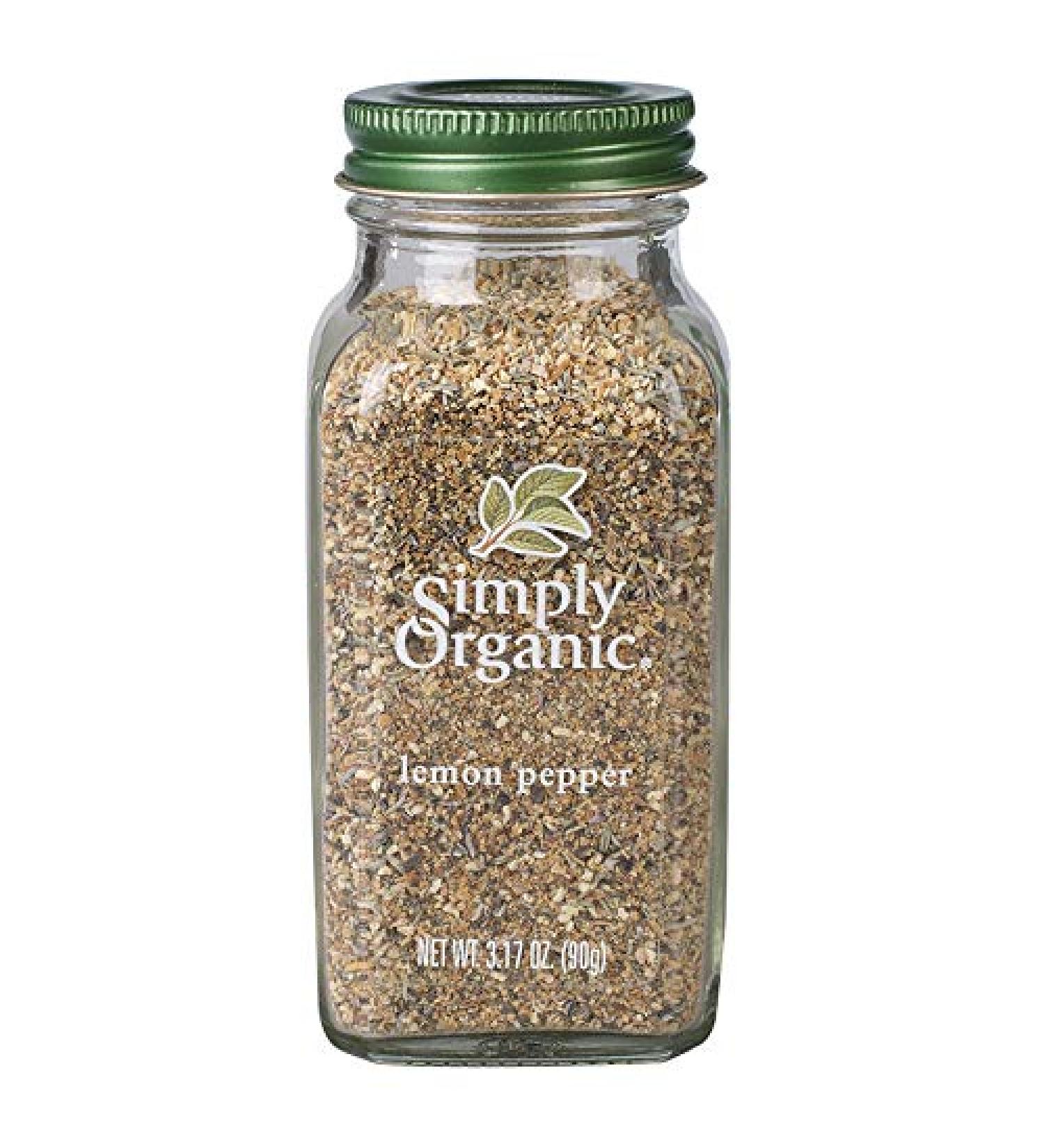 Simply Organic Lemon Pepper | Certified Organic Seasoning 3.17 oz - Buy Online on GoSupps.com