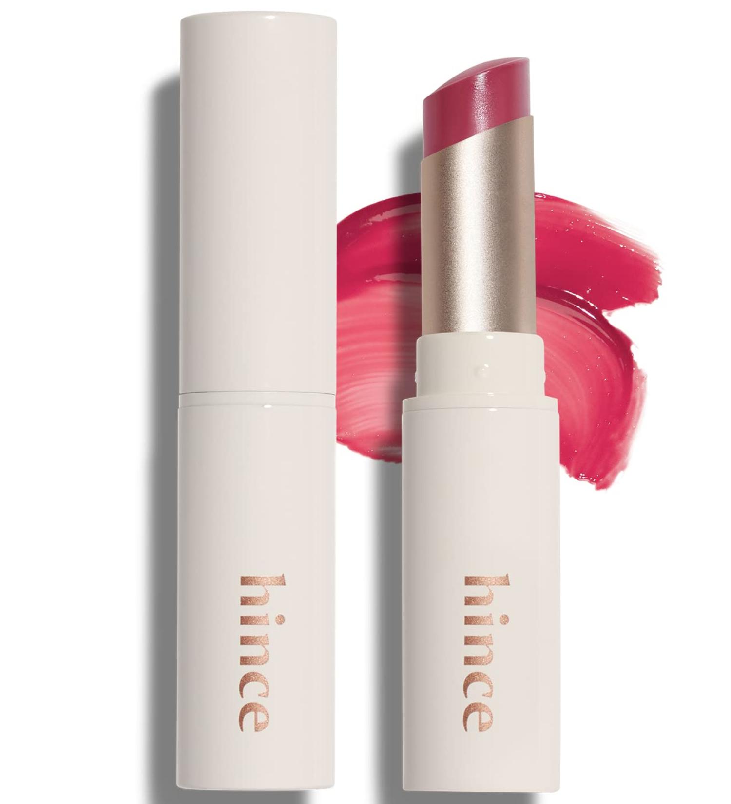 HINCE Mood Enhancer Lip Glow - Moisturizing Balm with Shea Butter & Sweet Almond | Buttery Balm Texture for Neutral Color - 0.2oz (LET ME DEW) - Buy Online on GoSupps.com