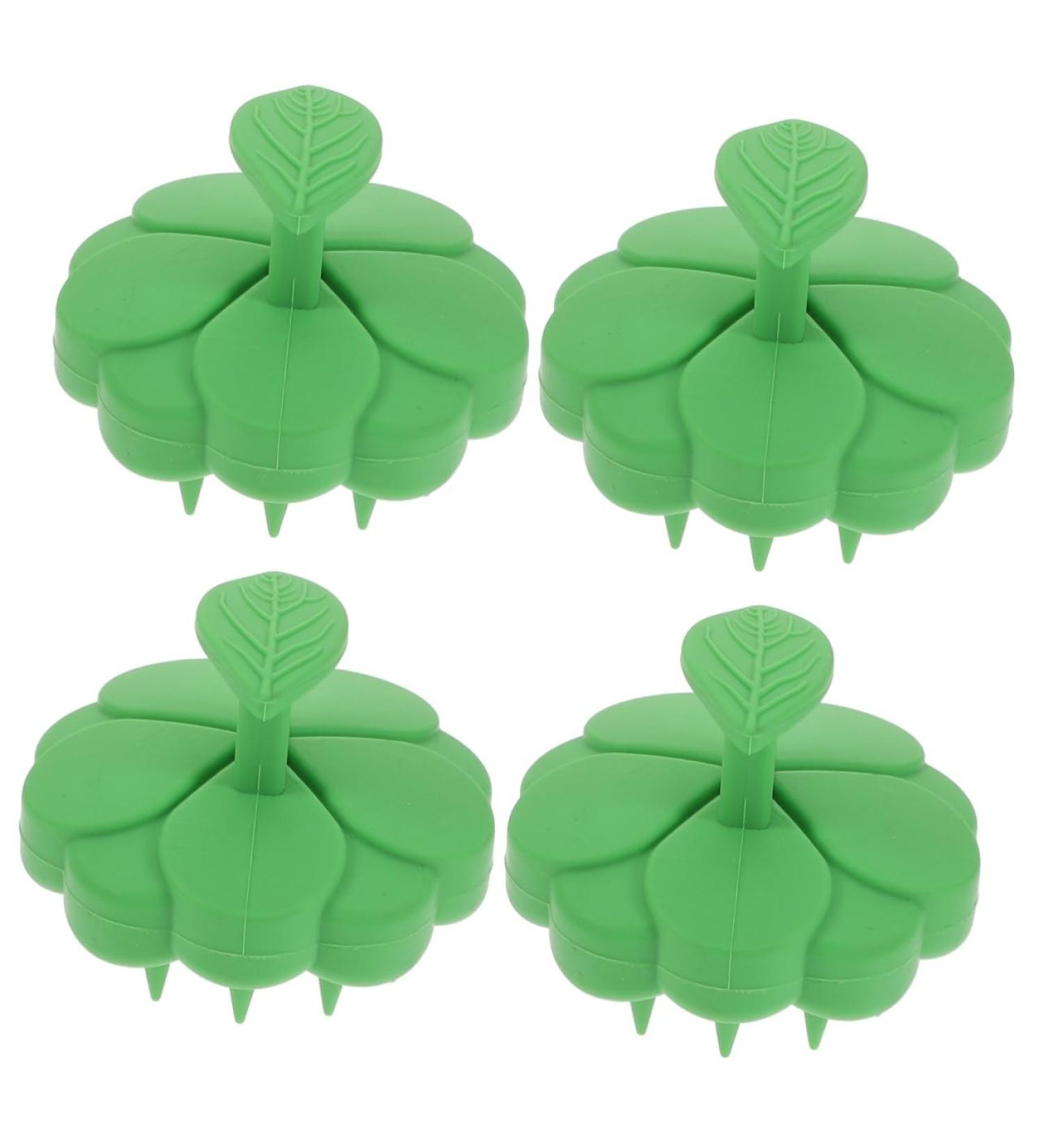 Magiclulu 4-Piece Scalp Massage Brush Set - Portable Shampoo Brushes for Kids & Hotels | Silicone Bathroom Tools - Buy Online on GoSupps.com