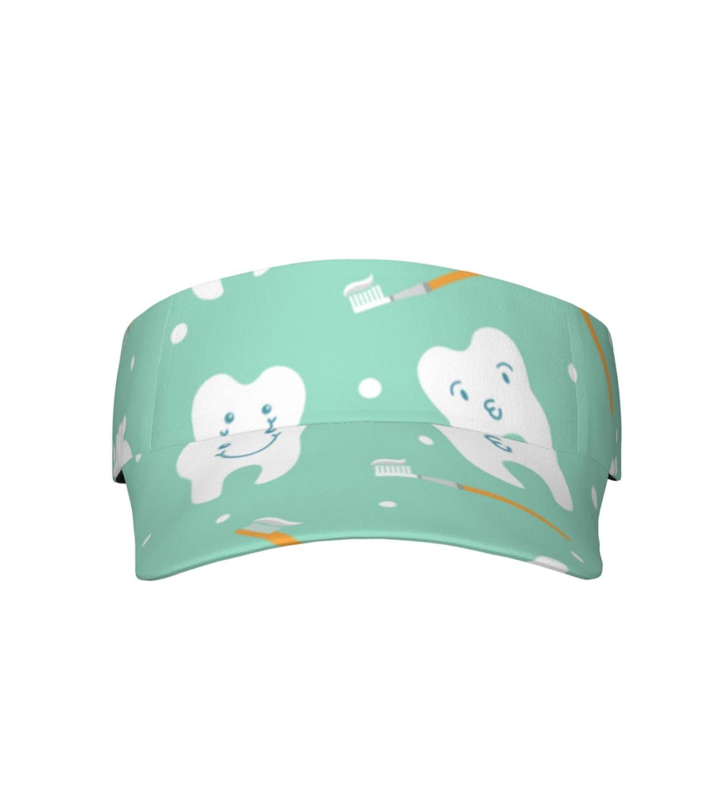 Shop Wicron Dental Background Tooth Toothbrush & Adjustable Sun Protection Caps - Unisex Baseball Hats for Sports - Buy Online on GoSupps.com