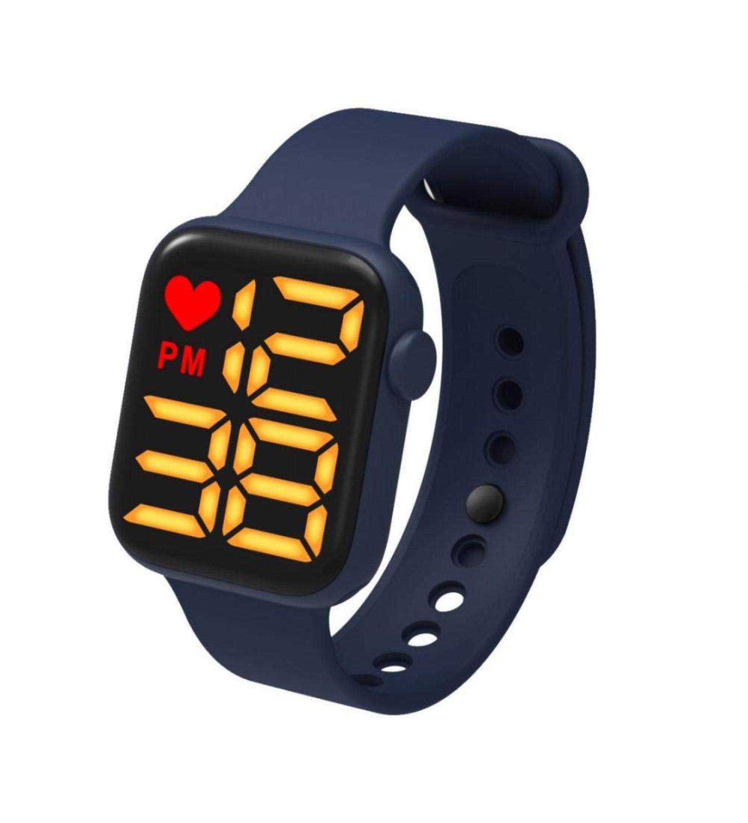 Ysoom Boys LED Sports Watch | Waterproof Digital Watch for Kids | Square Touchscreen Children's Electronic Watch in Blue - Buy Online on GoSupps.com