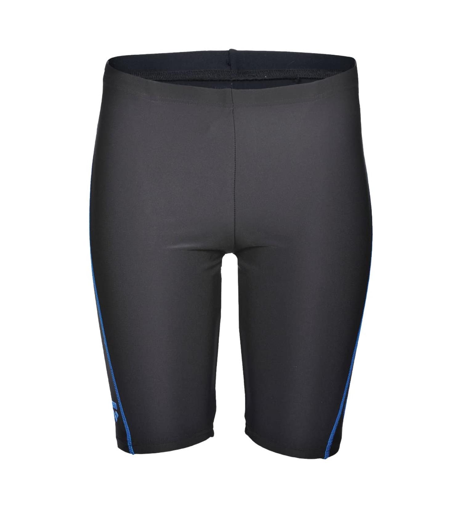 Buy Arena Logo Junior Jammer - Quick-Drying Chlorine & Salt Resistant Swimming Trunks for Kids | UV Protection 50+ | Black-Pix Blue - Buy Online on GoSupps.com