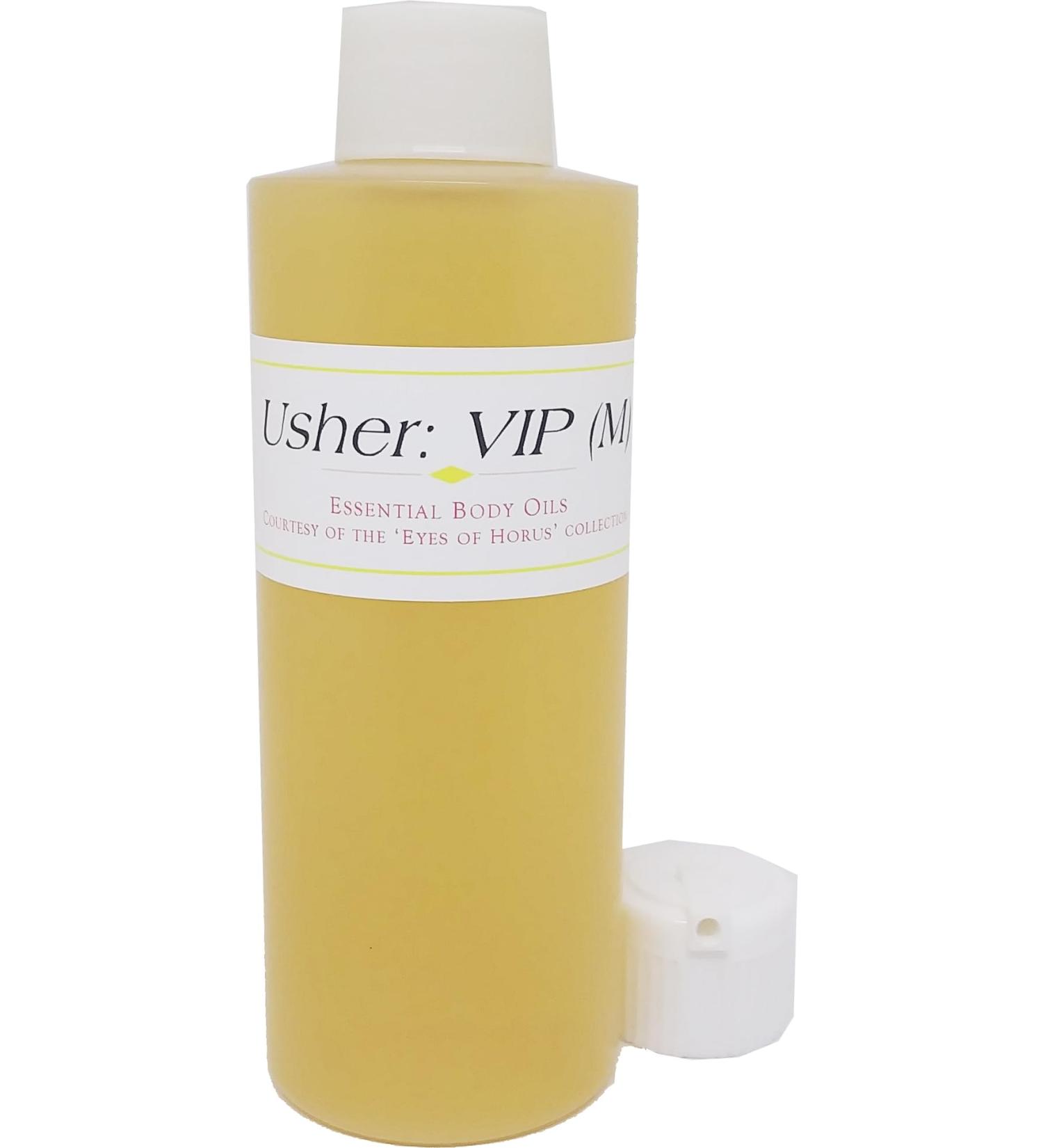 VIP: Usher - Type For Men Scented Body Oil Fragrance Flip Cap - Gold - 4 oz. - ID#25270 4 Fl Oz (Pack of 1)