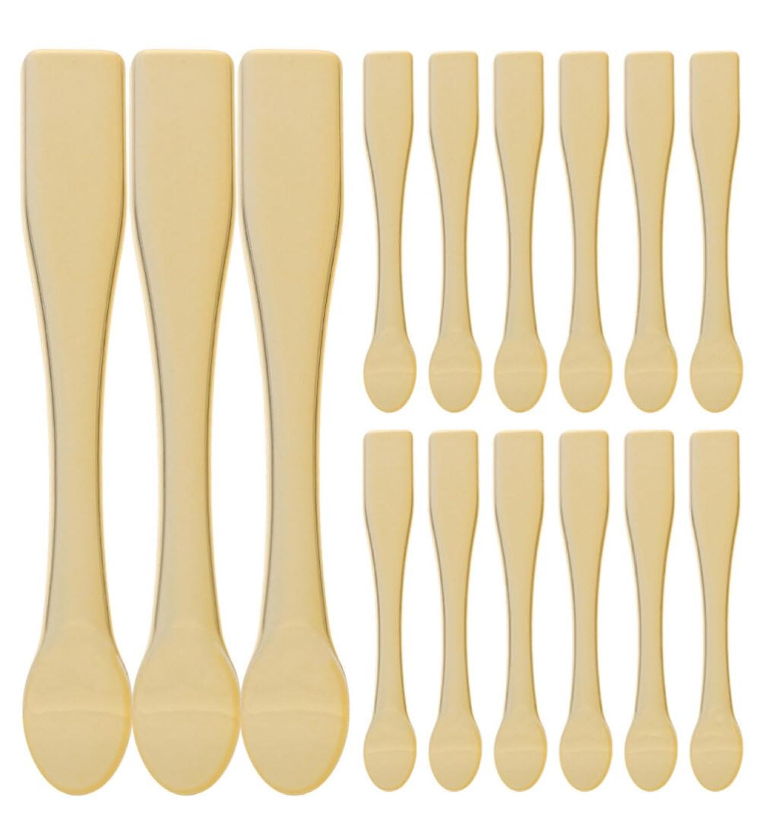 Uonlytech 15Pcs Gold Cosmetic Mixing Spatula & Mask Spoon Set - Ideal Skincare & Makeup Tools for Beauty Lovers - Buy Online on GoSupps.com
