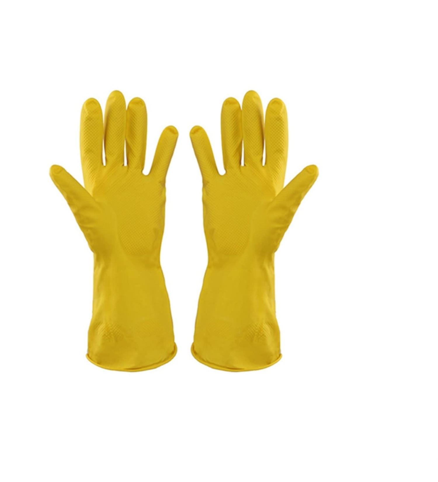 Dishwashing Gloves Durable Dishwashing Gloves Kitchen Scrubber Rubber Gloves Cleaning Gloves Washing Bowls Gloves Tools (Color : Yellow Size : L) Large Yellow - Buy Online on GoSupps.com