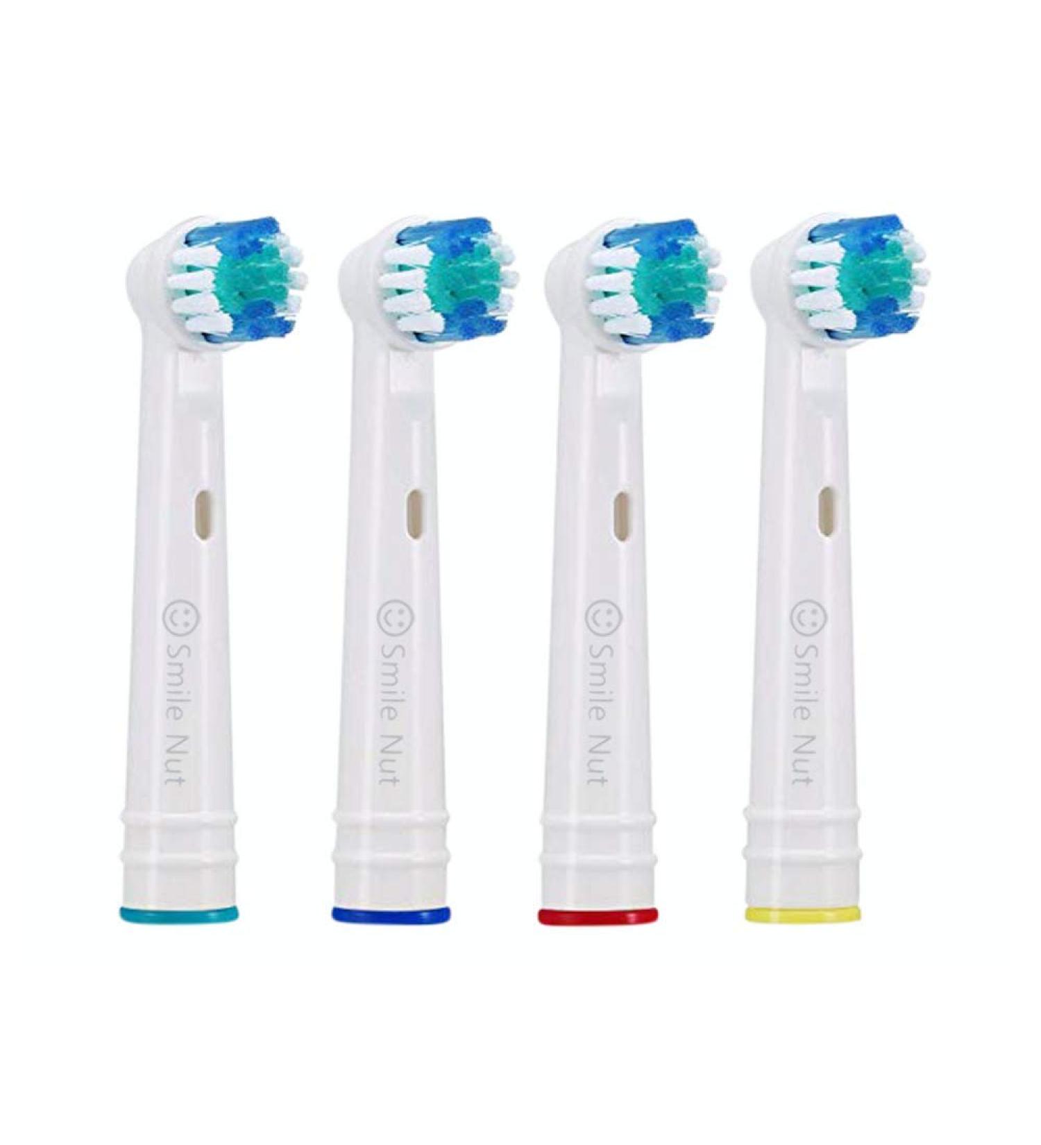 Oral B Compatible Electric Toothbrush Heads 4 Pack - Superior Cleaning & Plaque Removal for Braun Handles - Adults Premium Replacement Heads - White, 1 Pack - Buy Online on GoSupps.com