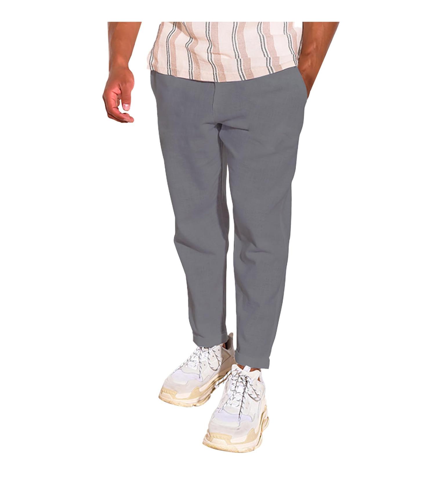 Elegant Men s Loose Pants - Summer Free Jogging Pants for Men - Beavily 4XL Gray Pants - Buy Online on GoSupps.com