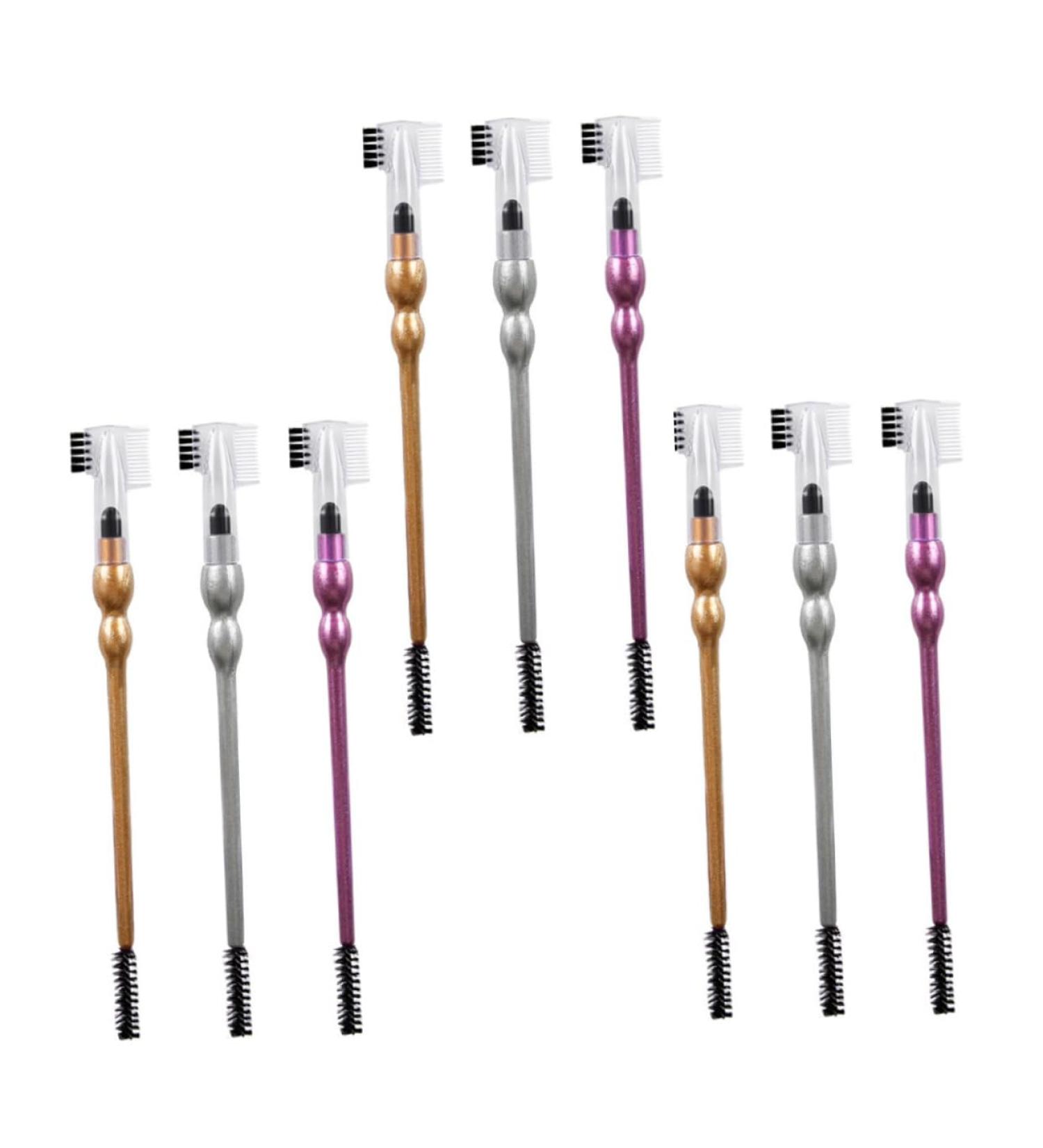 Balacoo 9pcs Double Ended Eyeshadow Brush Make up Eye Shadow Sponge Heads Simple Eye Shadow Brush - Buy Online on GoSupps.com