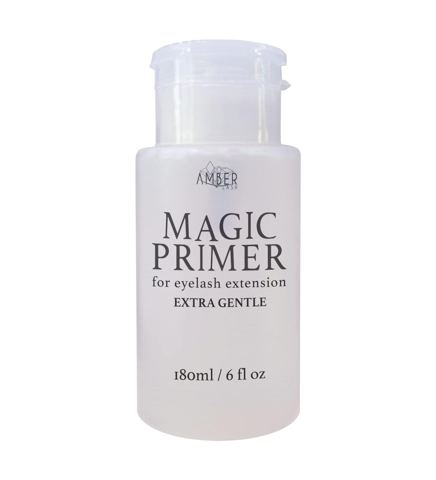 Amber Lash Magic Primer 180ml - Gentle Eyelash Extension Primer for Strong Adhesive Bonding | Removes Makeup Residue, Oil & Dust - Buy Online on GoSupps.com
